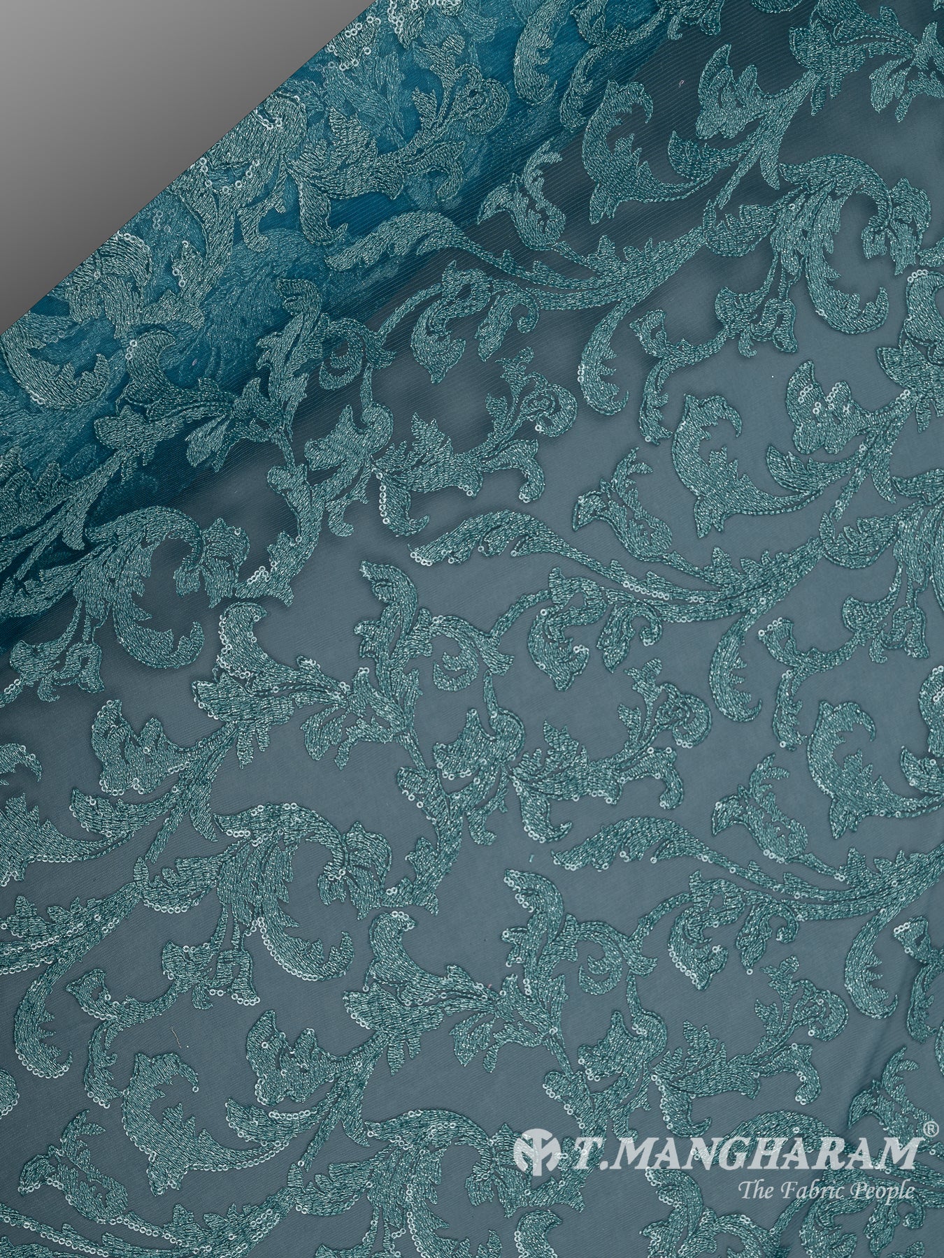 Blue Fancy Net Fabric - EC7971 view-2