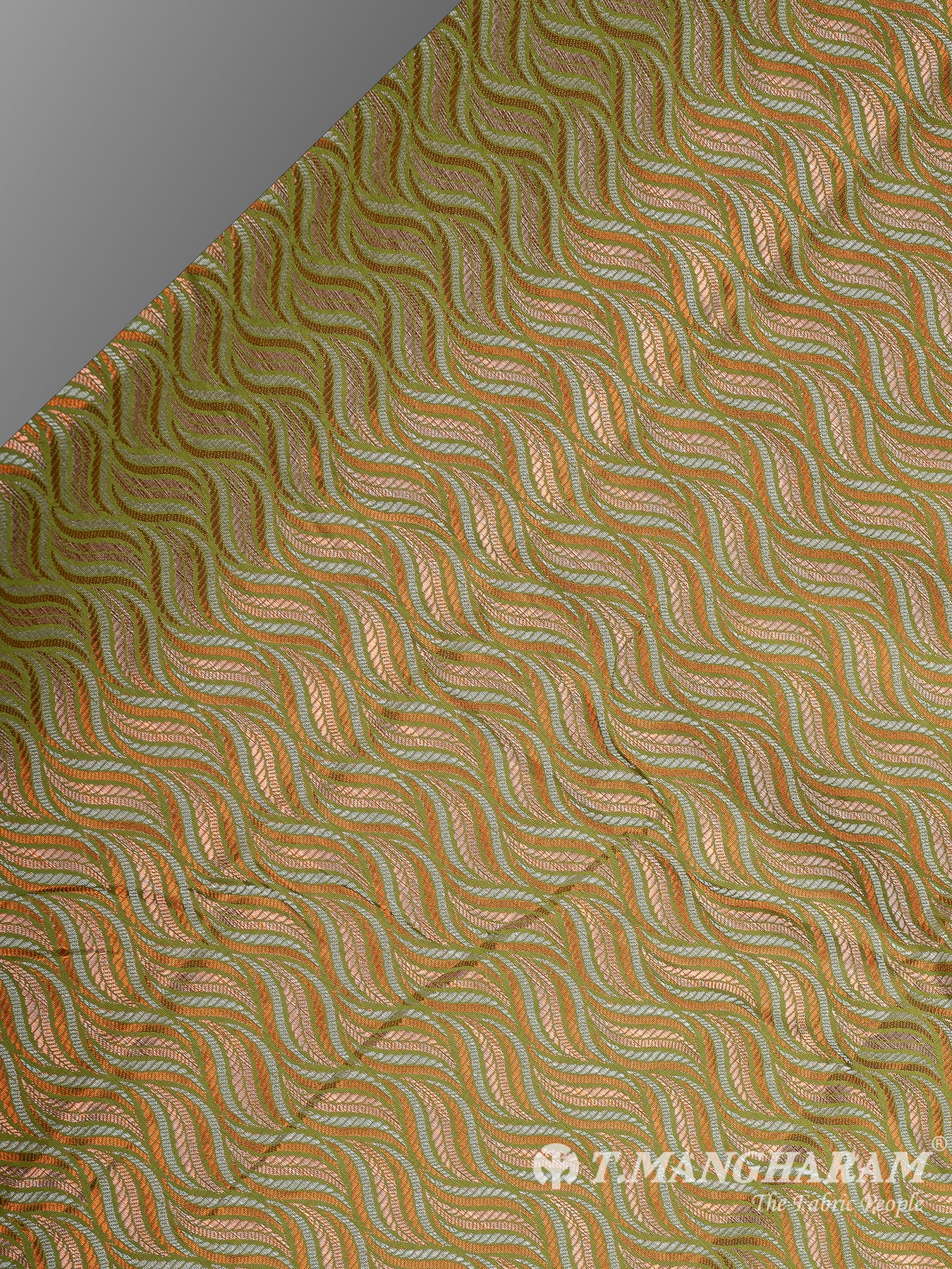 Multicolor Semi Banaras Fabric - EB6698 view-2