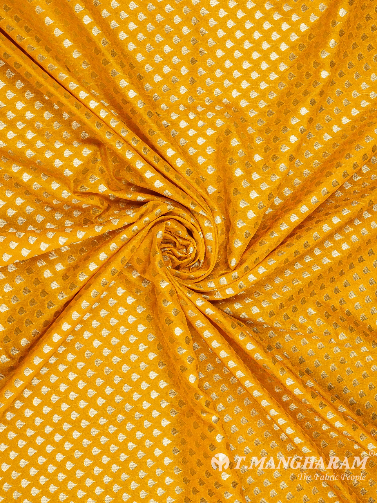 Yellow Banaras Fabric - EC9518 view-1