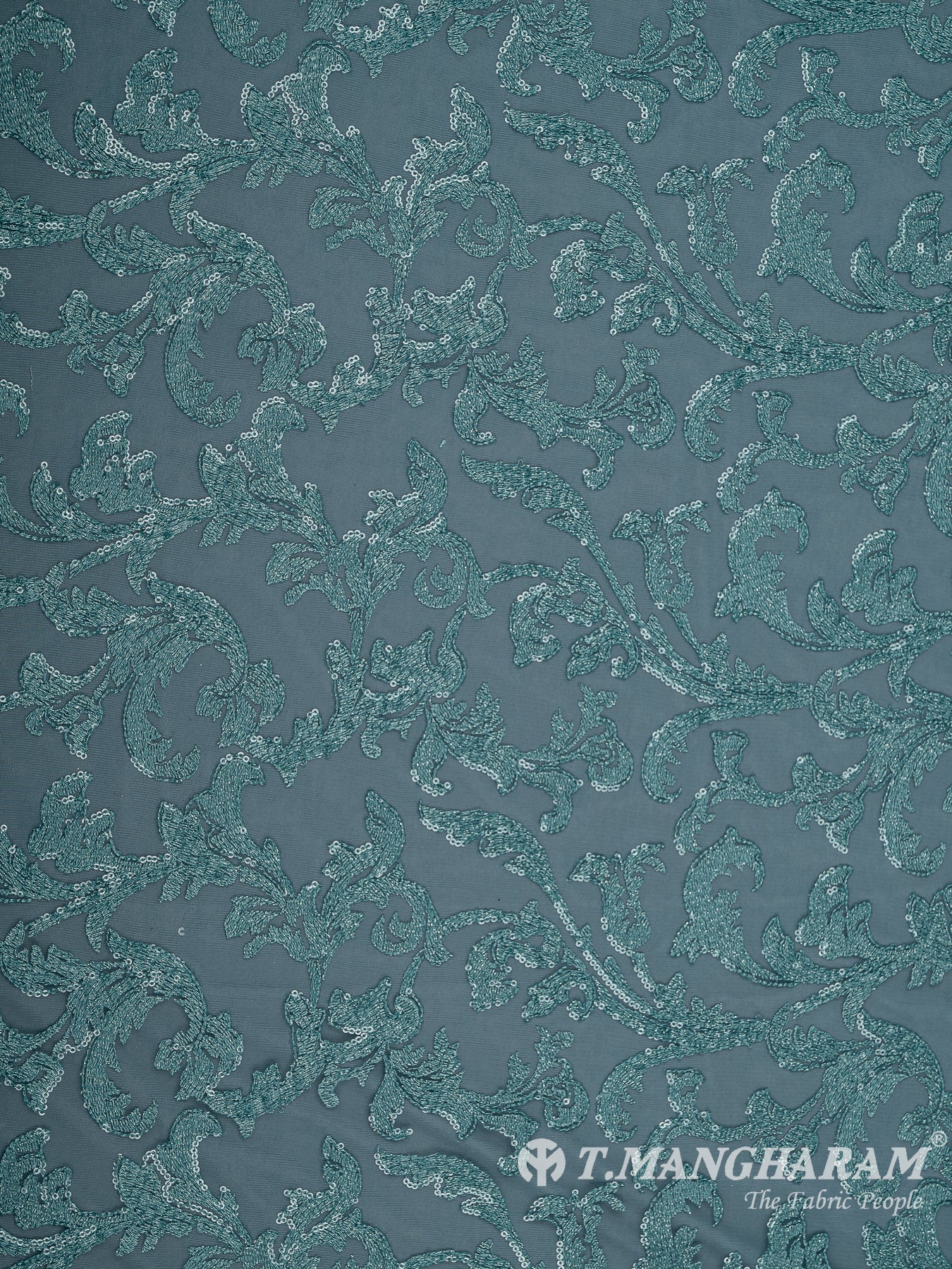 Blue Fancy Net Fabric - EC7971 view-3