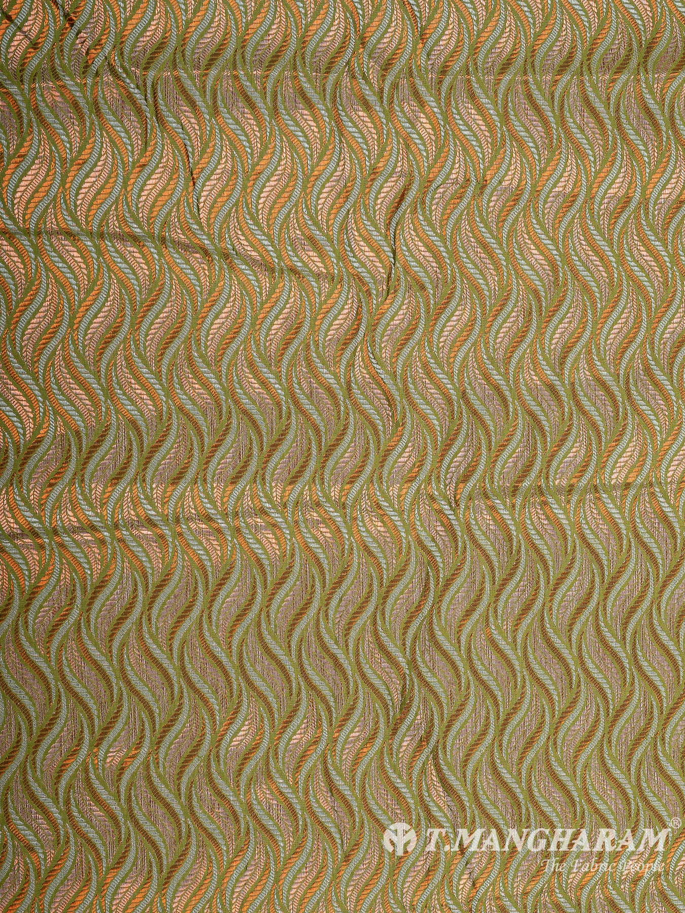 Multicolor Semi Banaras Fabric - EB6698 view-3