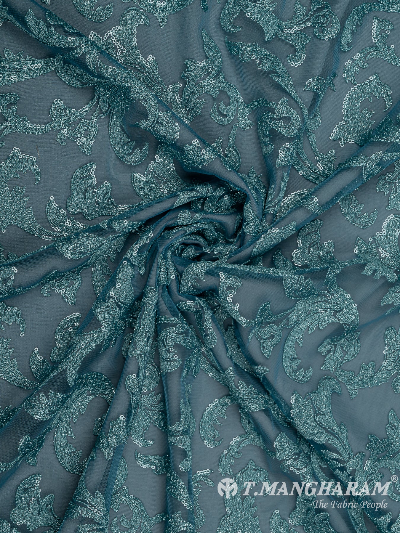Blue Fancy Net Fabric - EC7971 view-1