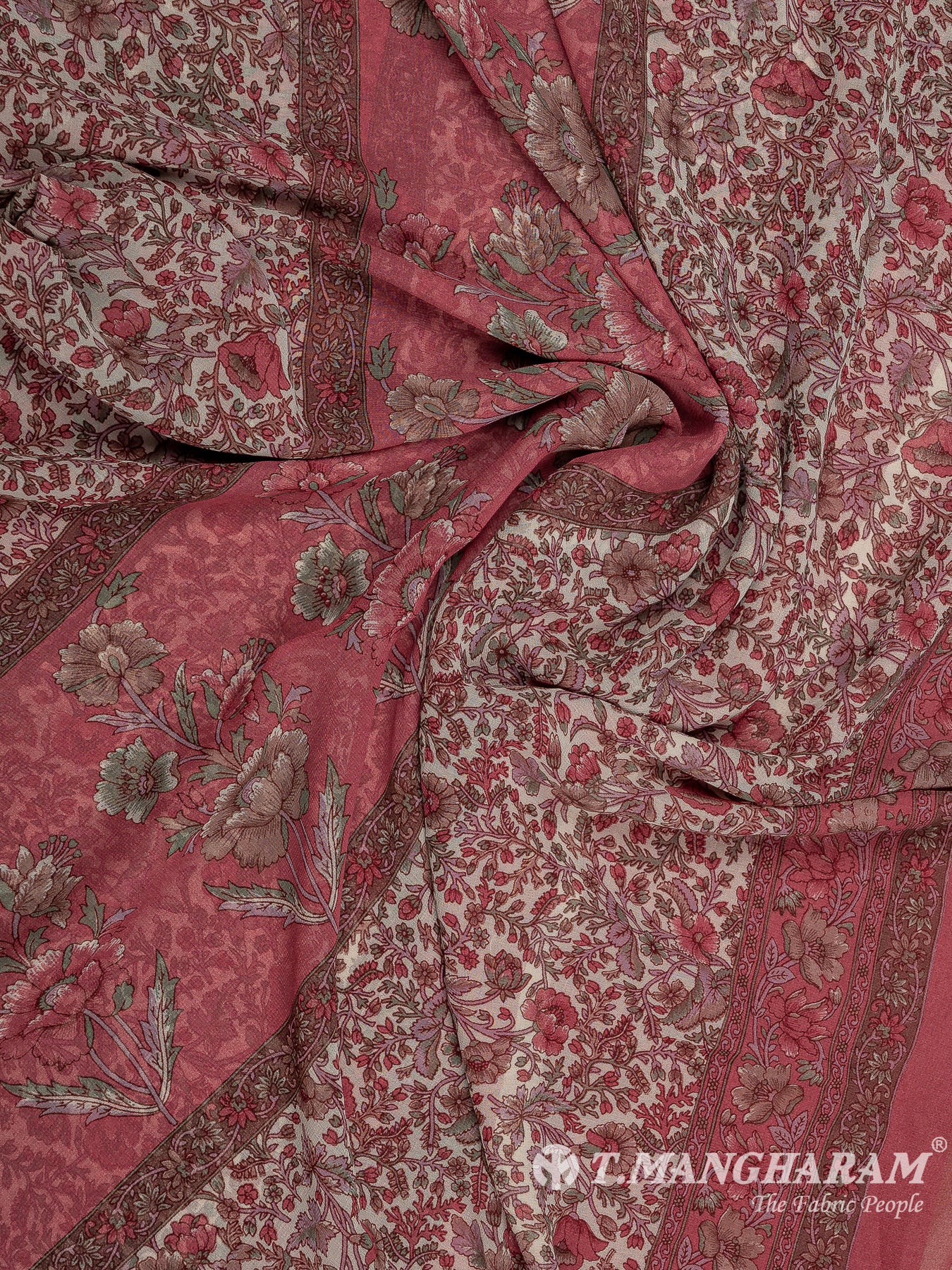 Multicolor Crepe Chudidhar Fabric Set - EH1677 view-3