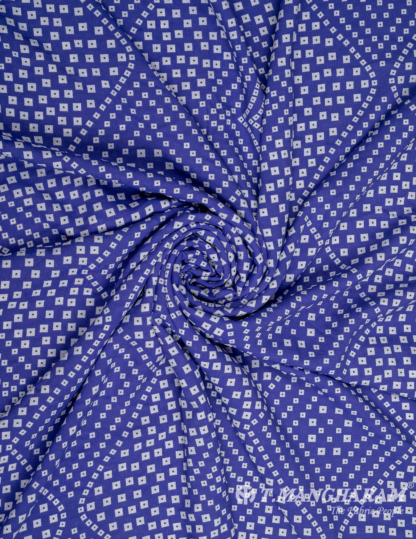 Blue Crepe Fabric - EC9871 view-1