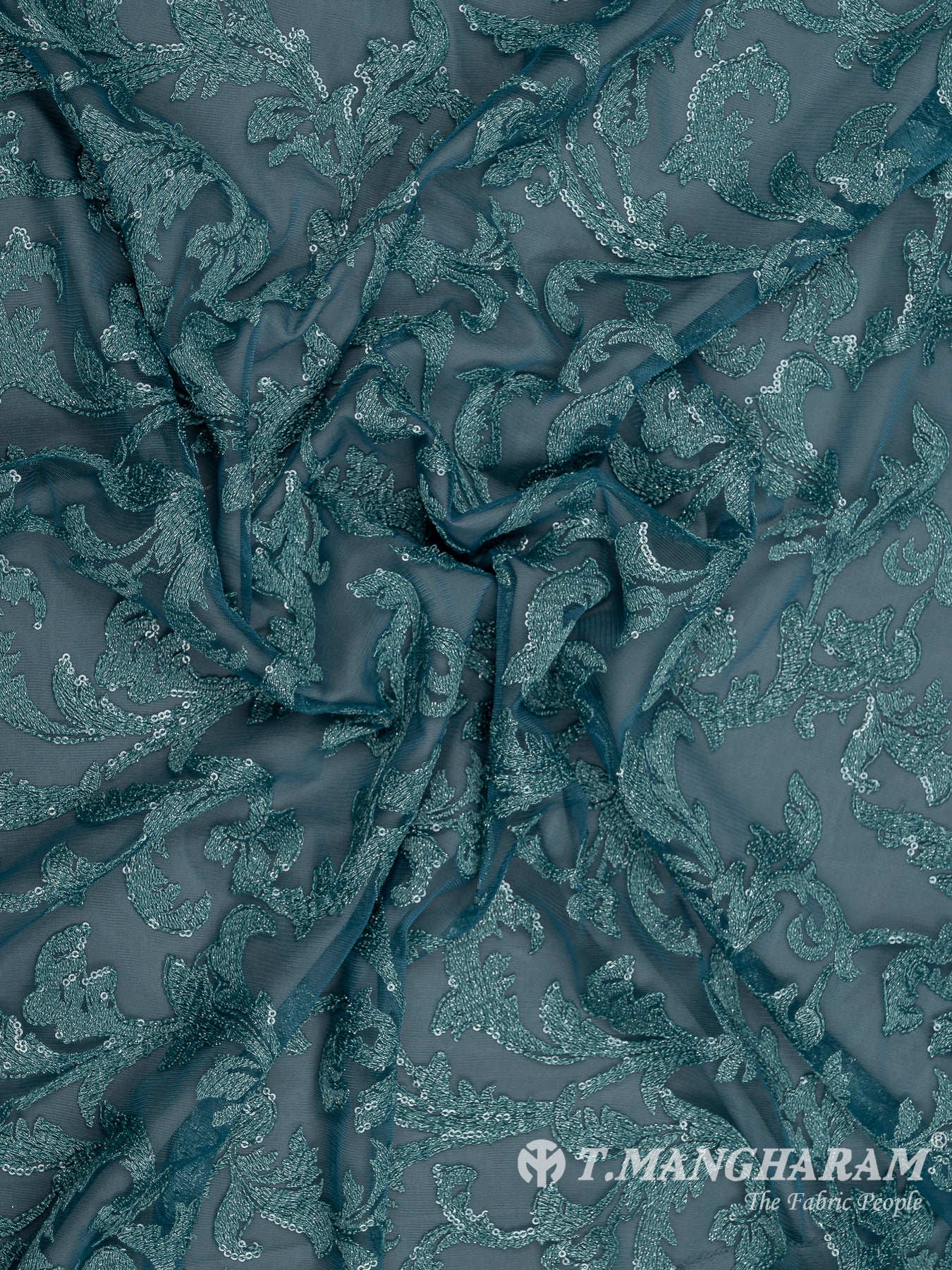 Blue Fancy Net Fabric - EC7971 view-4