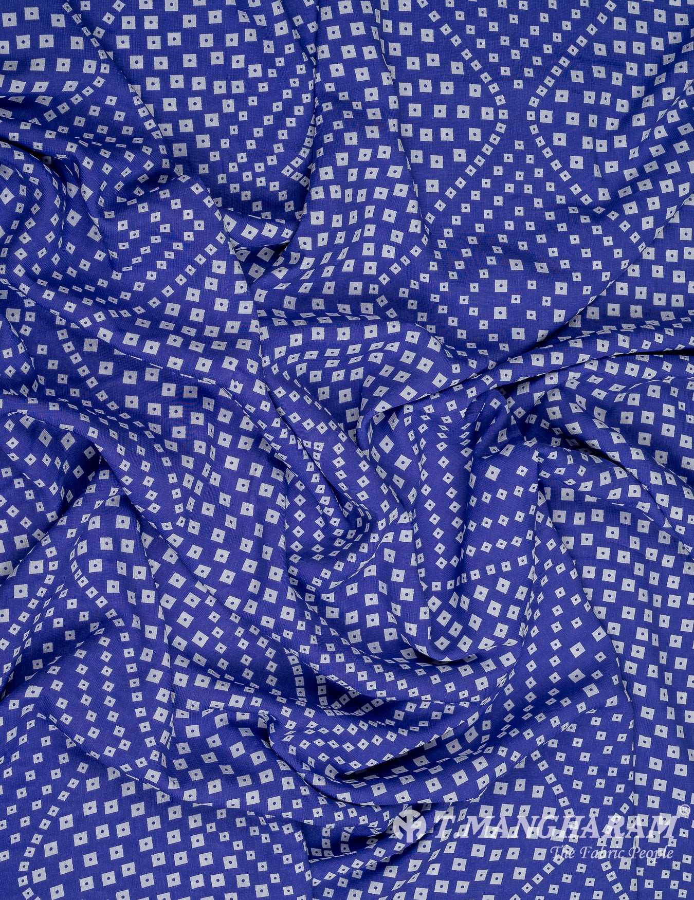 Blue Crepe Fabric - EC9871 view-4