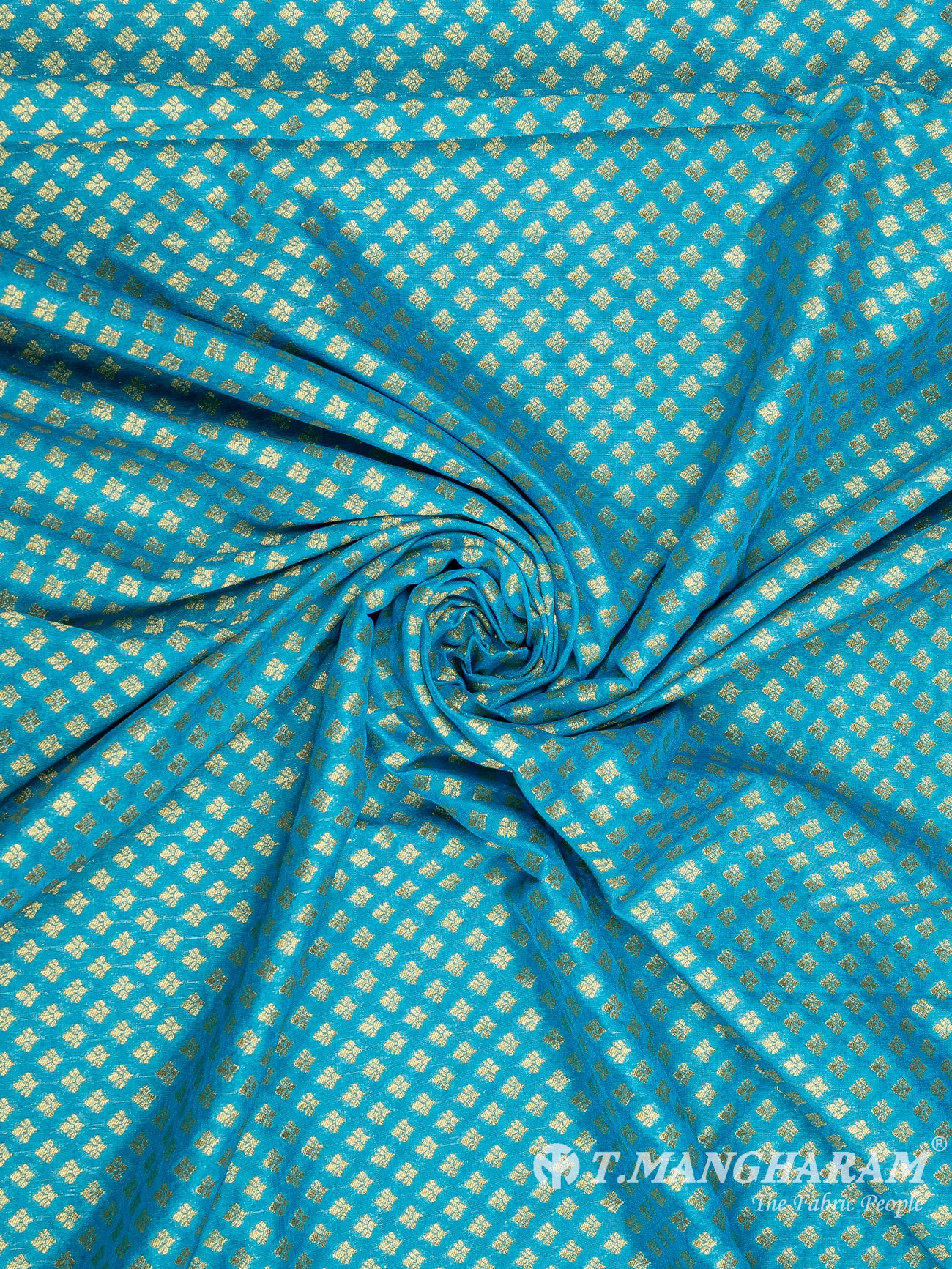 Blue Banaras Fabric - EC9517 view-1