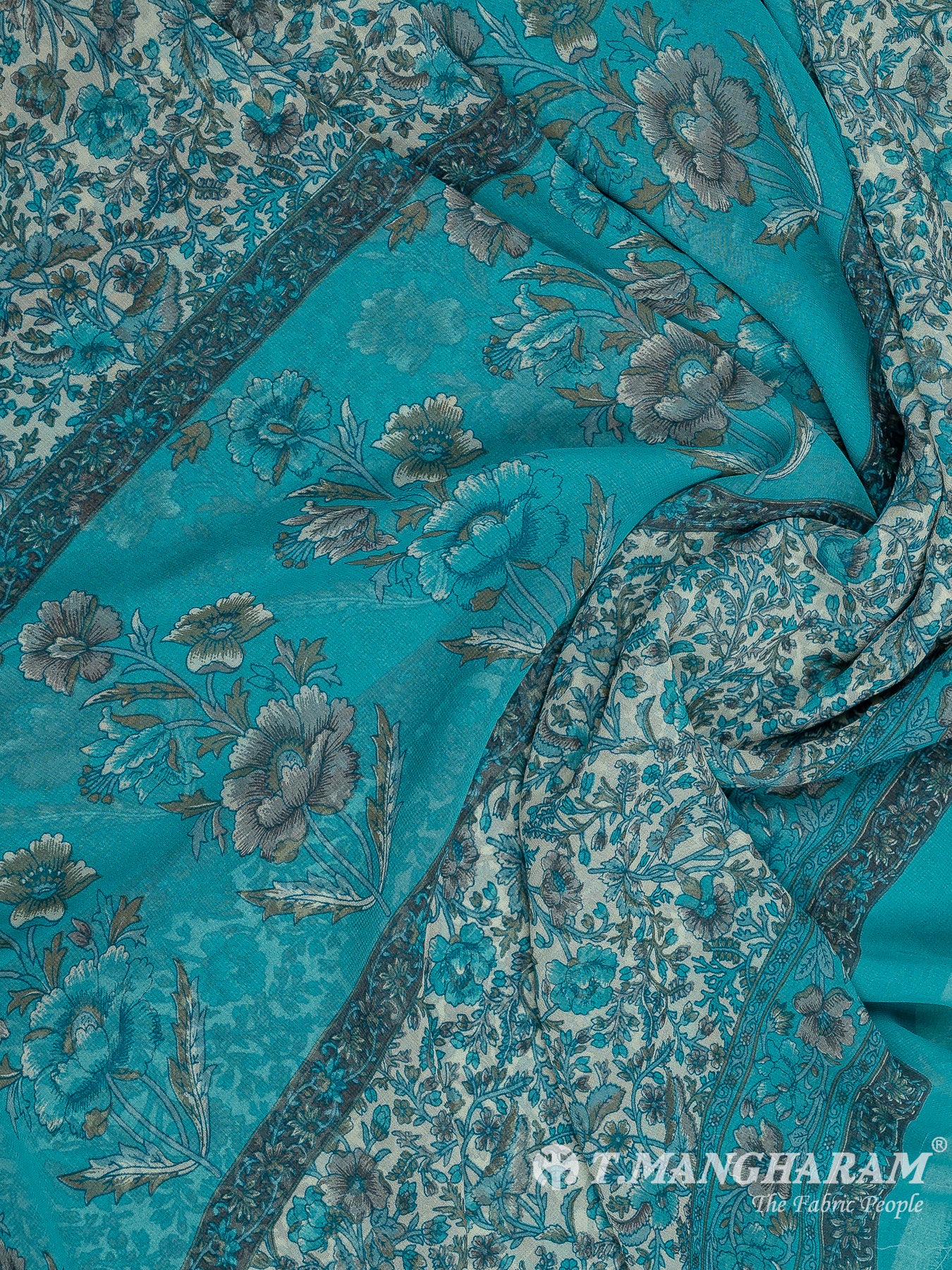 Multicolor Crepe Chudidhar Fabric Set - EH1676 view-3