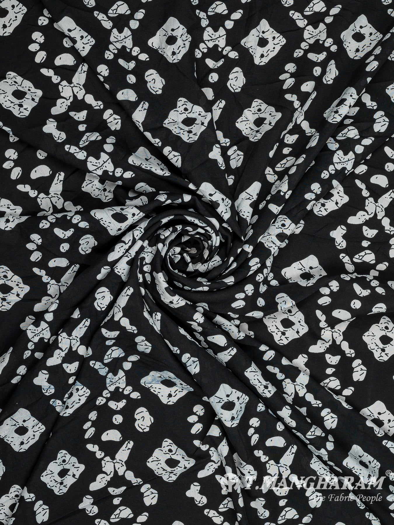 Black Crepe Fabric - EC9750 view-1