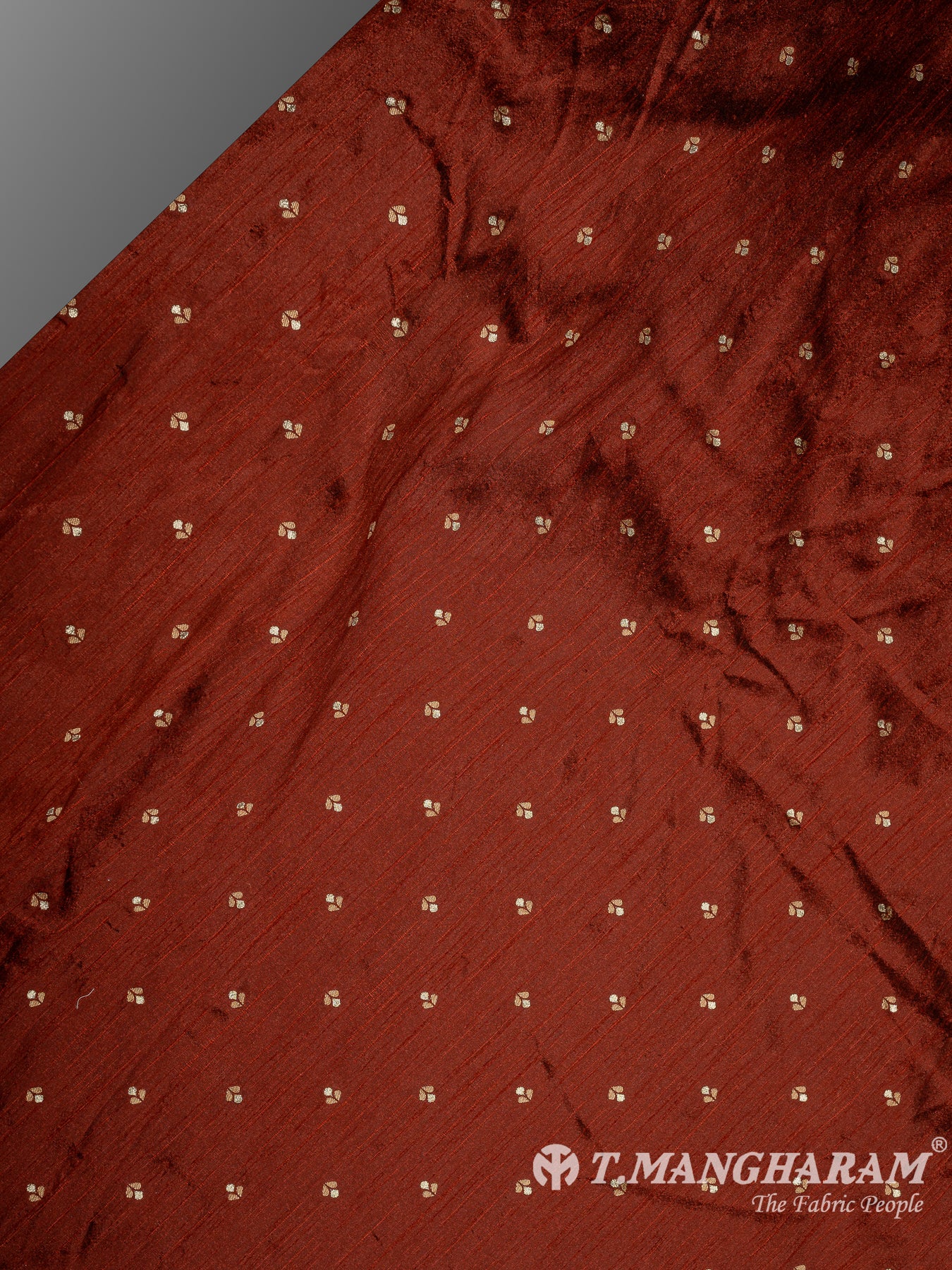 Brown Semi Banaras Fabric - EC10126 view-2