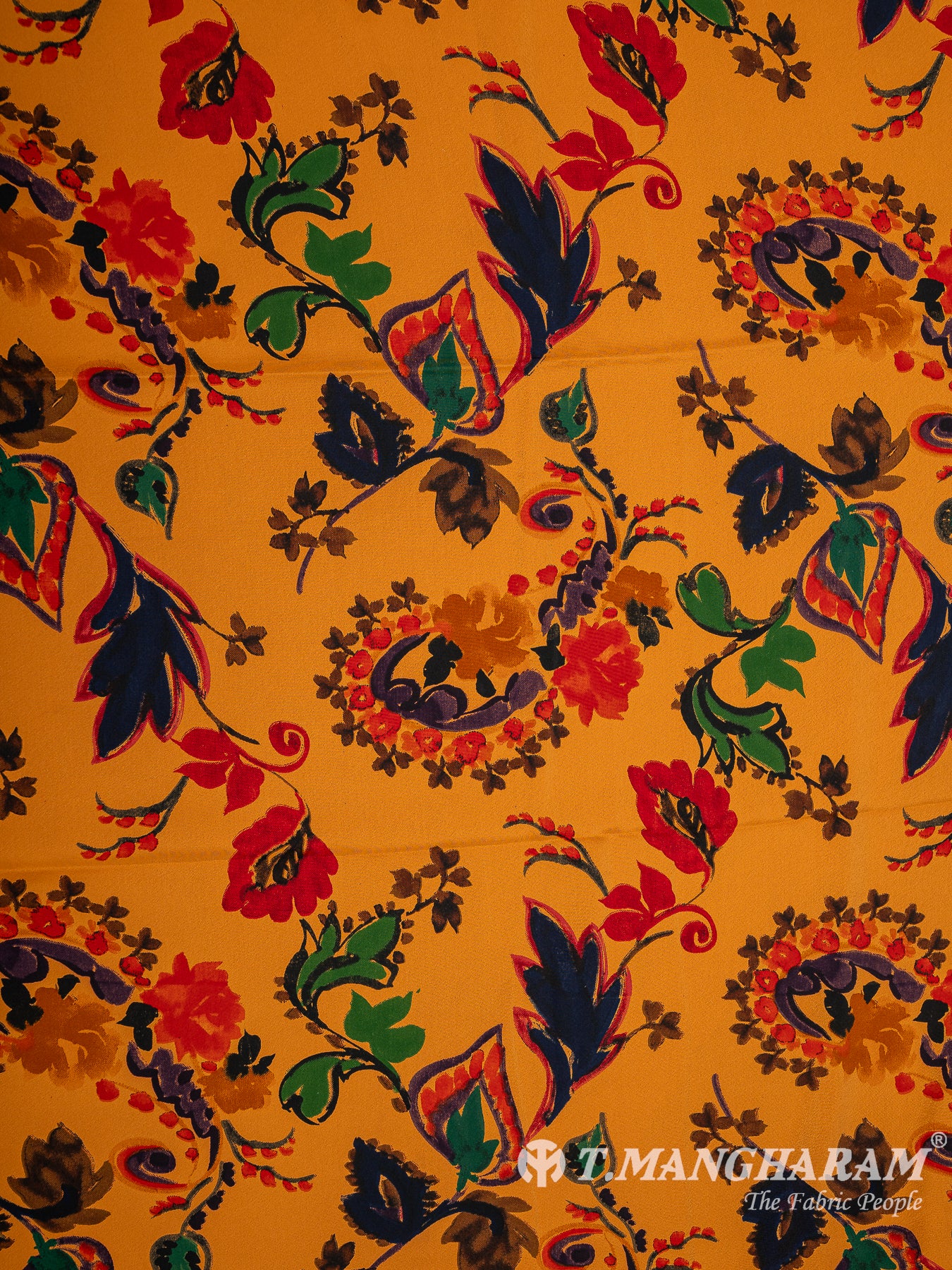 Multicolor Crepe Fabric - EB5947 view-3