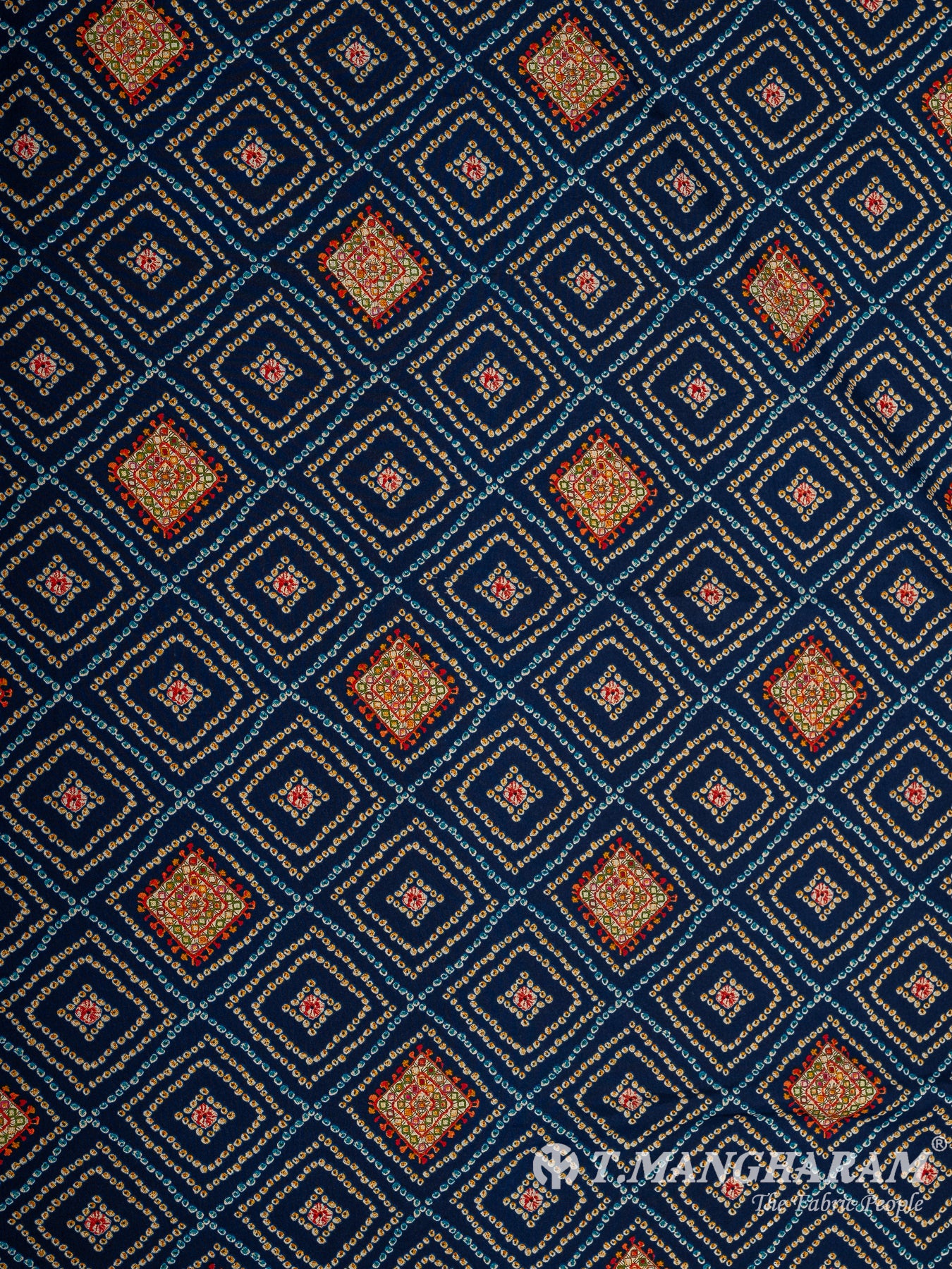 Blue Crepe Fabric - EC8927 view--3