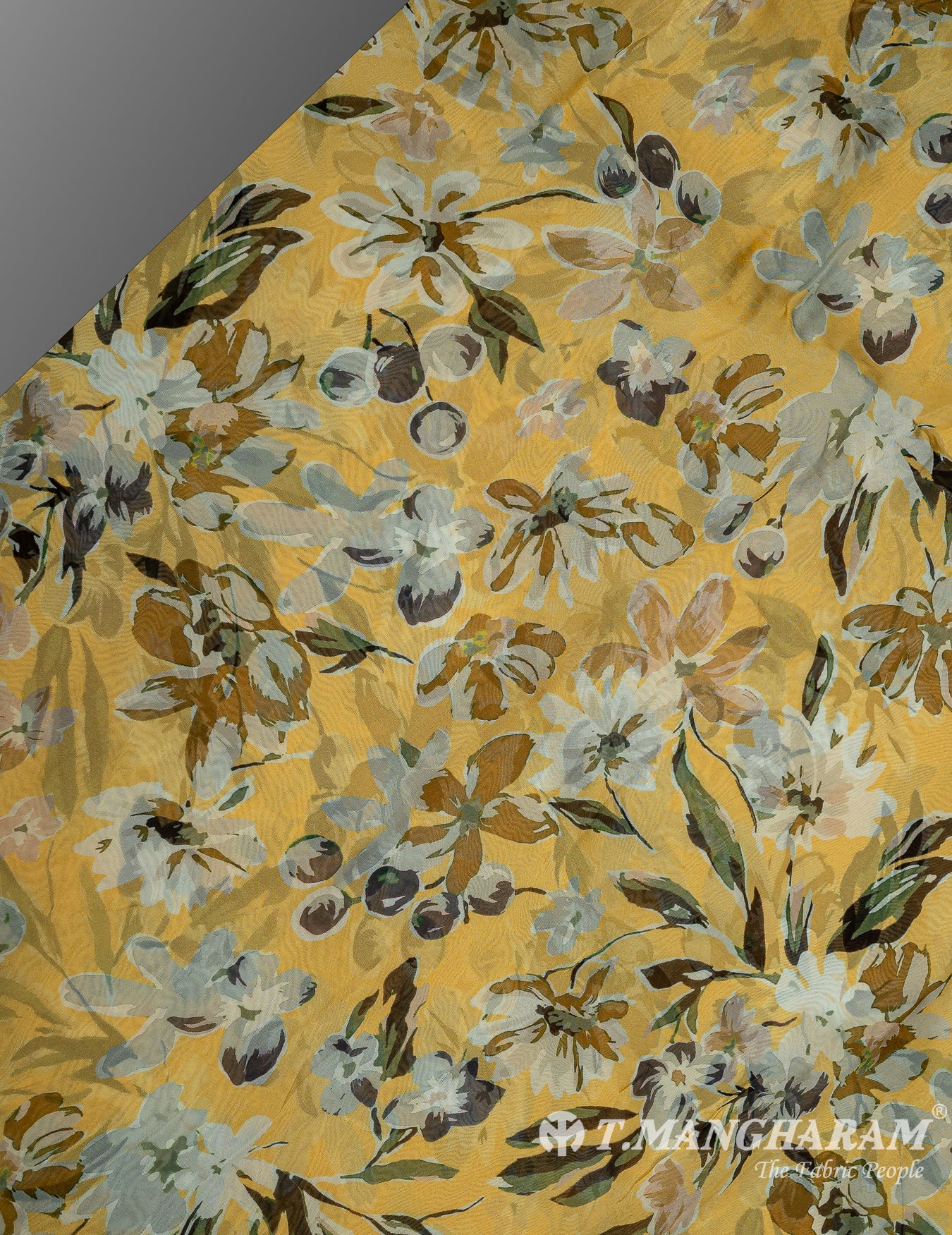 Yellow Organza Tissue Fabric - EC9816 view-2