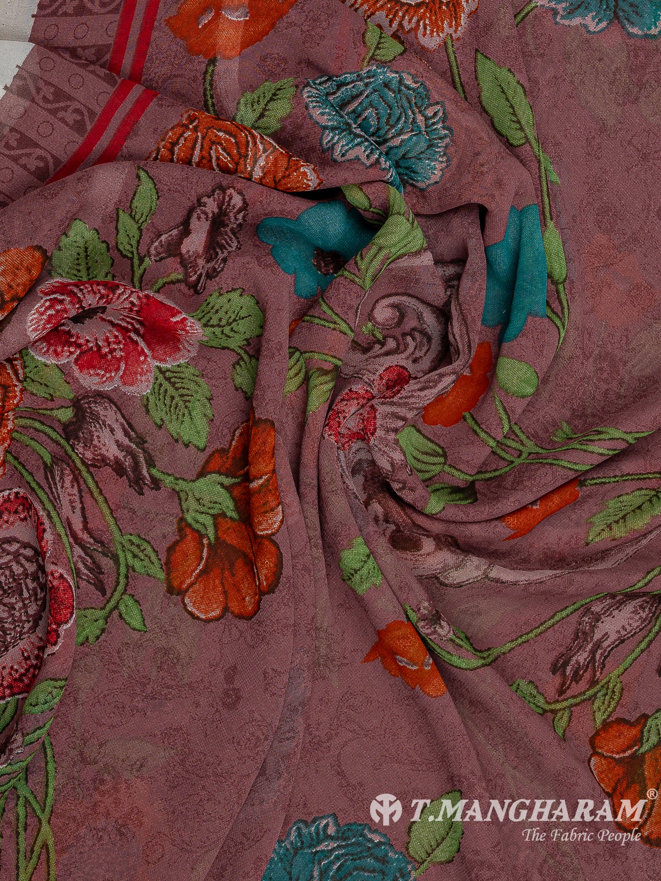 Multicolor Crepe Chudidhar Fabric Set - EH1646 view-3