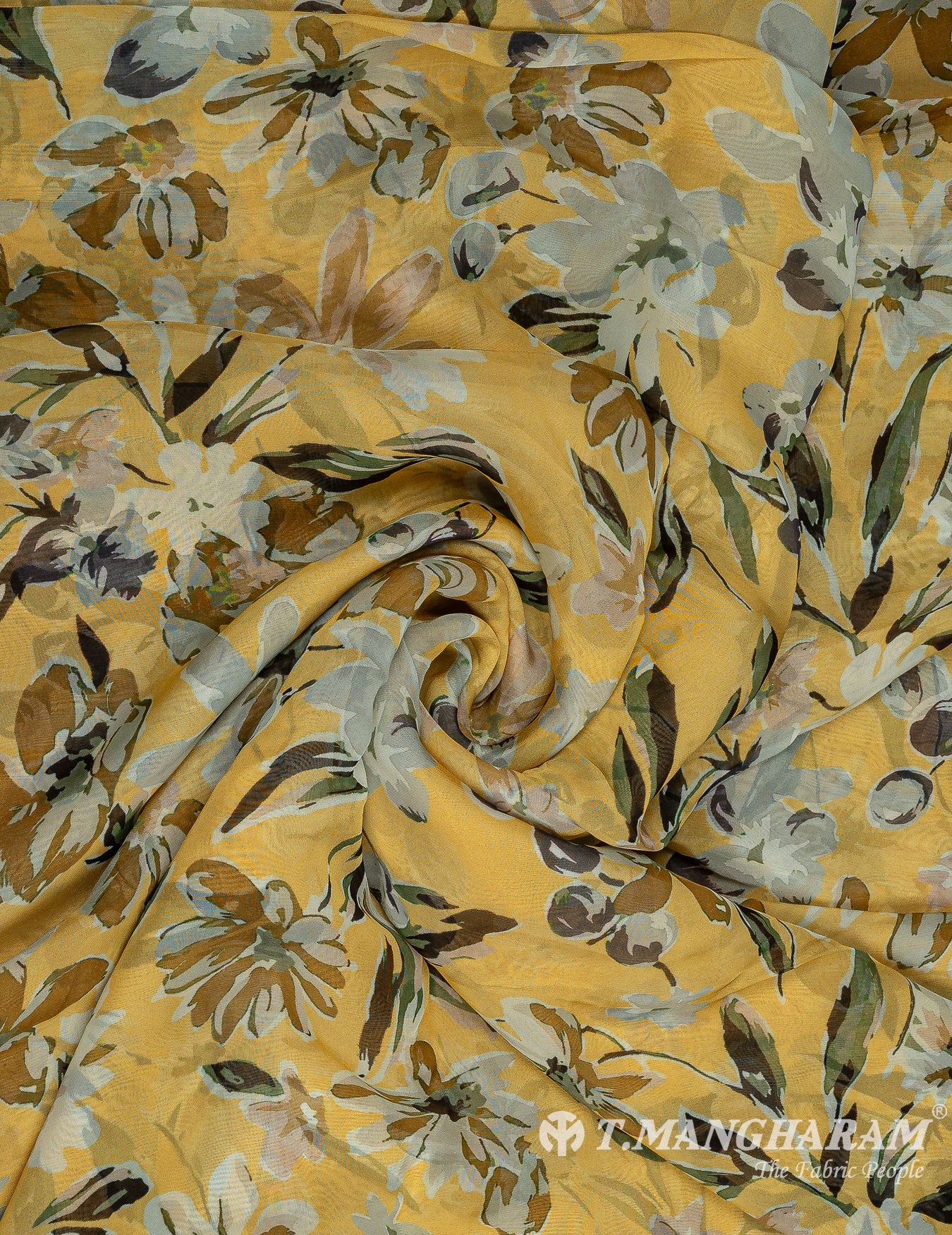 Yellow Organza Tissue Fabric - EC9816 view-1
