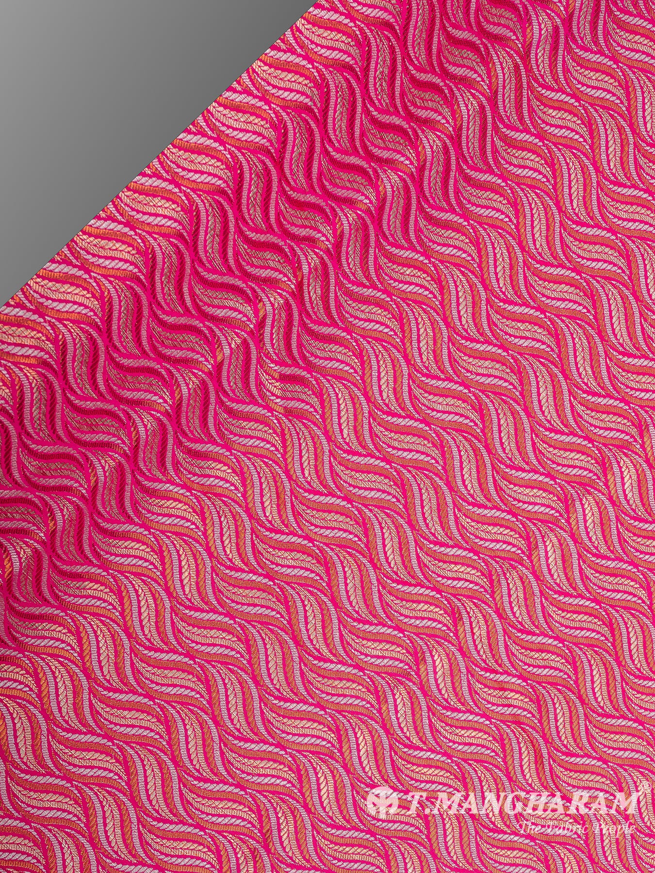 Multicolor Semi Banaras Fabric - EB6704 view-2