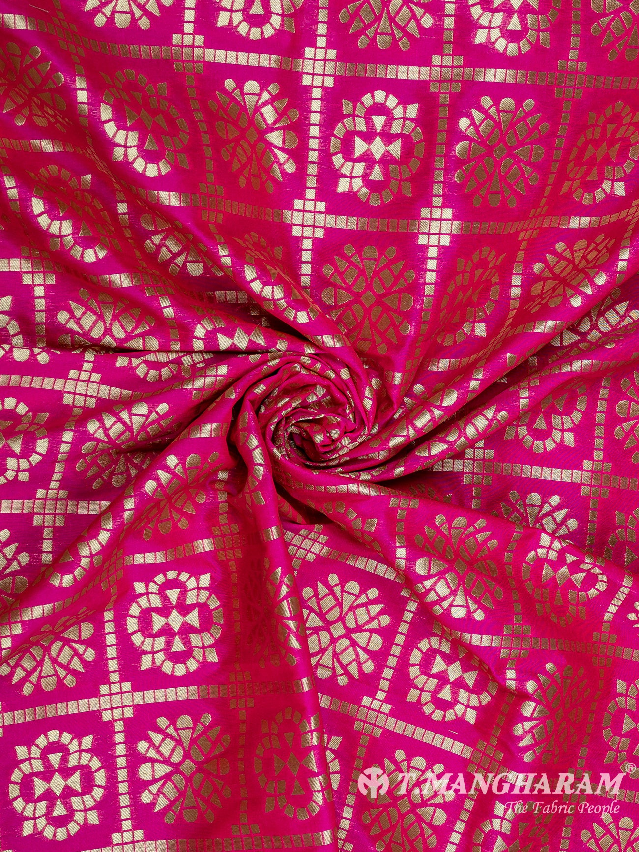 Pink Banaras Fabric - EC9458 view-1