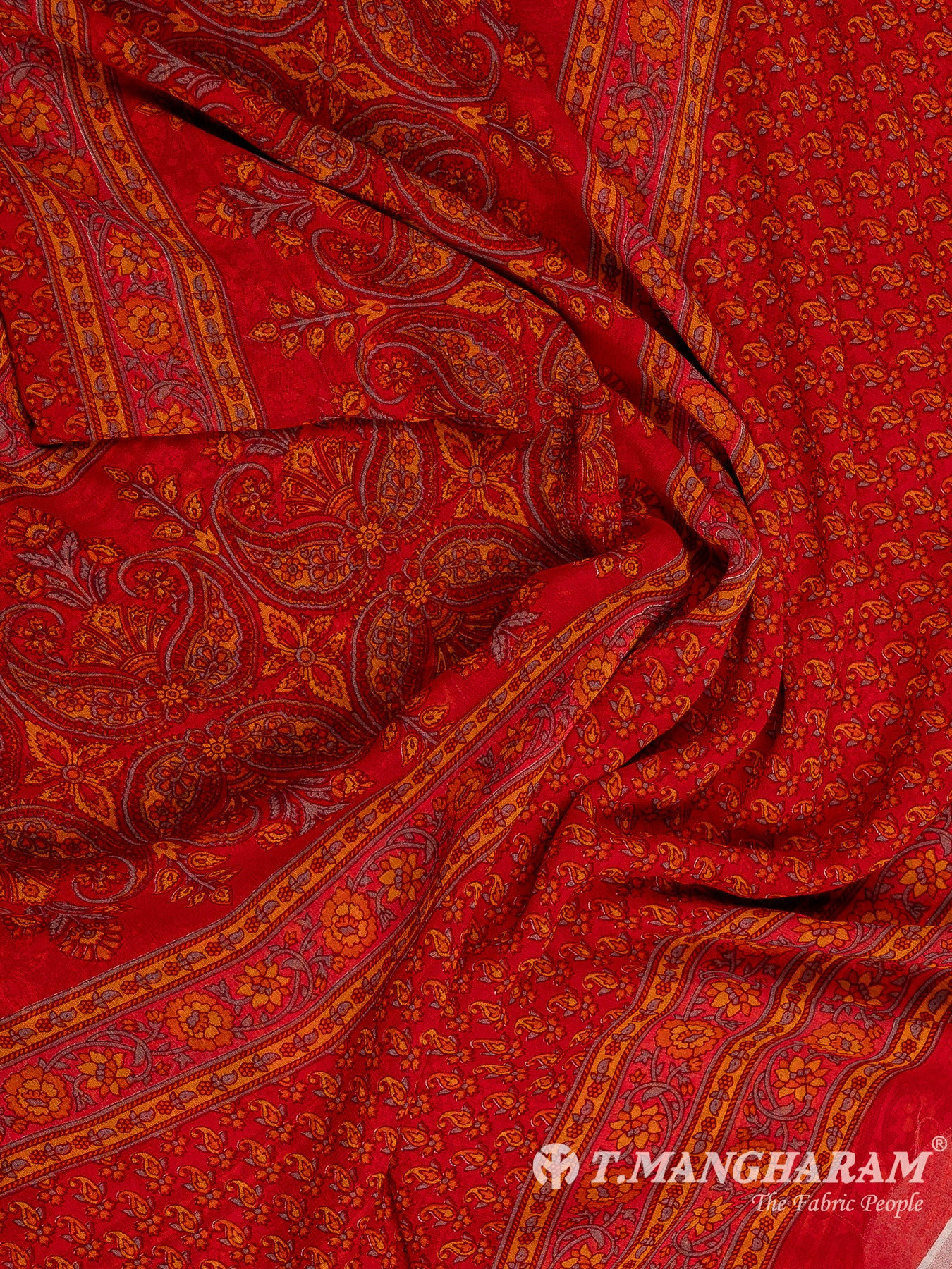Multicolor Crepe Chudidhar Fabric Set - EH1623 view-3