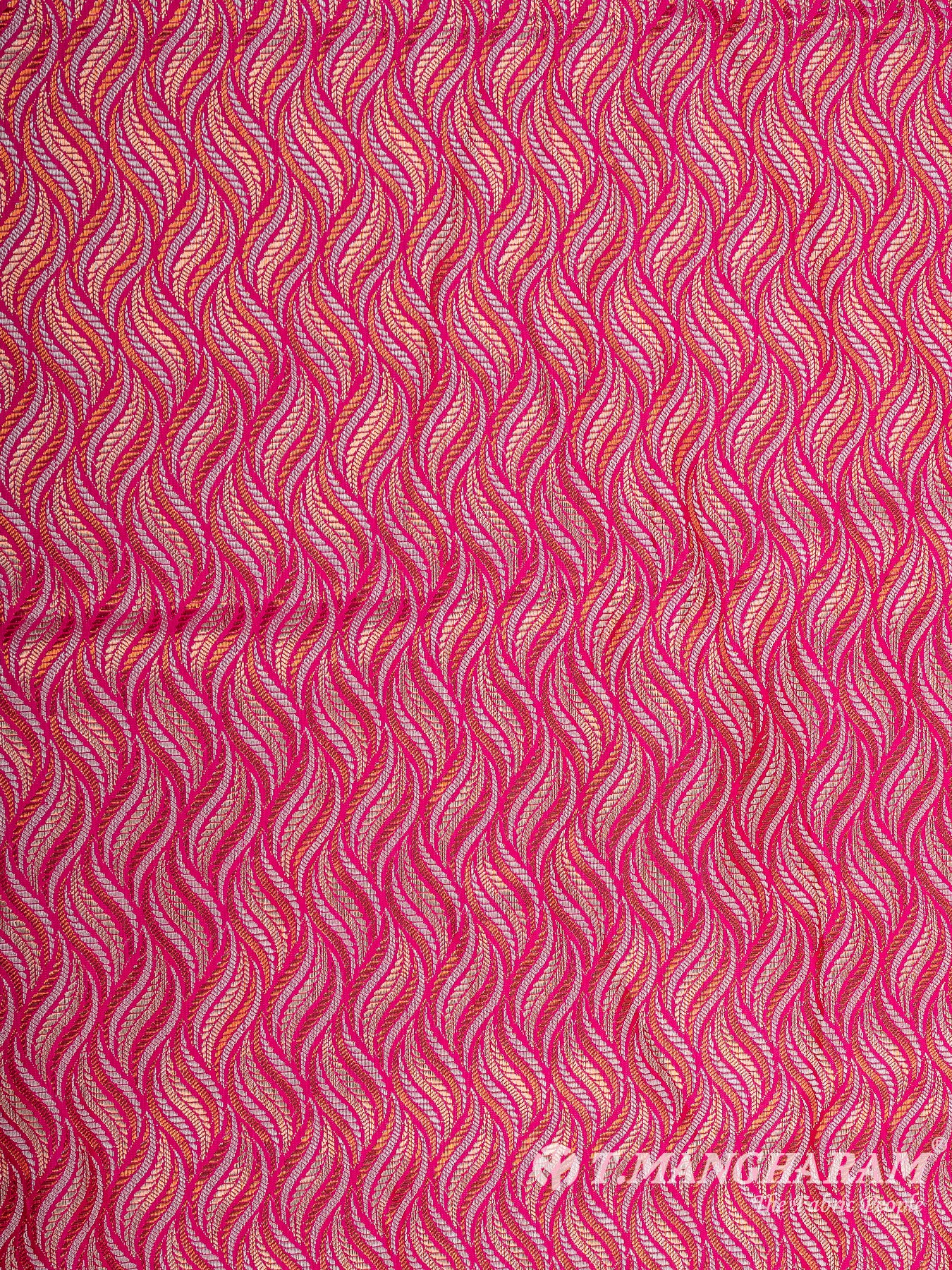 Multicolor Semi Banaras Fabric - EB6704 view-3