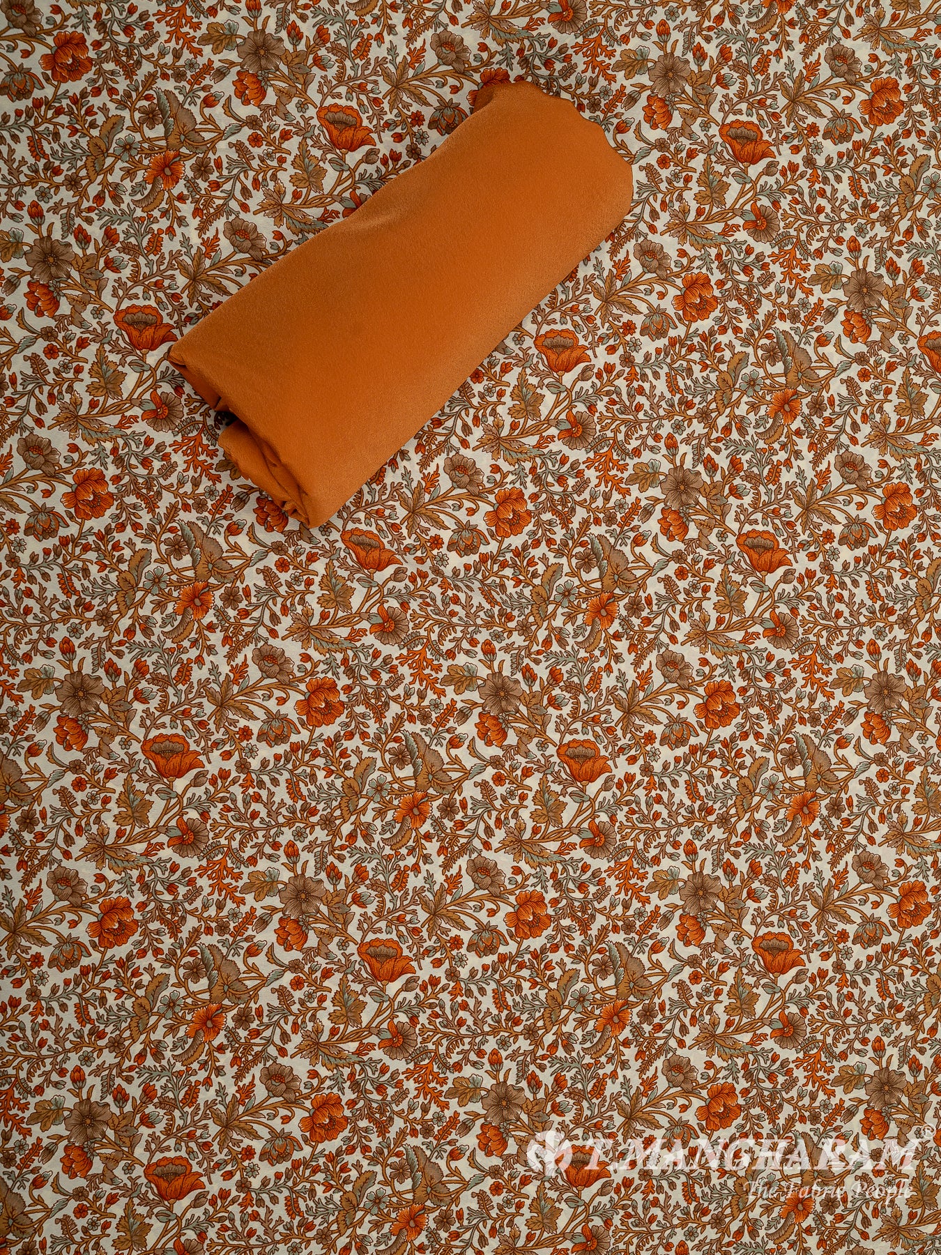 Multicolor Crepe Chudidhar Fabric Set - EH1675 view-2