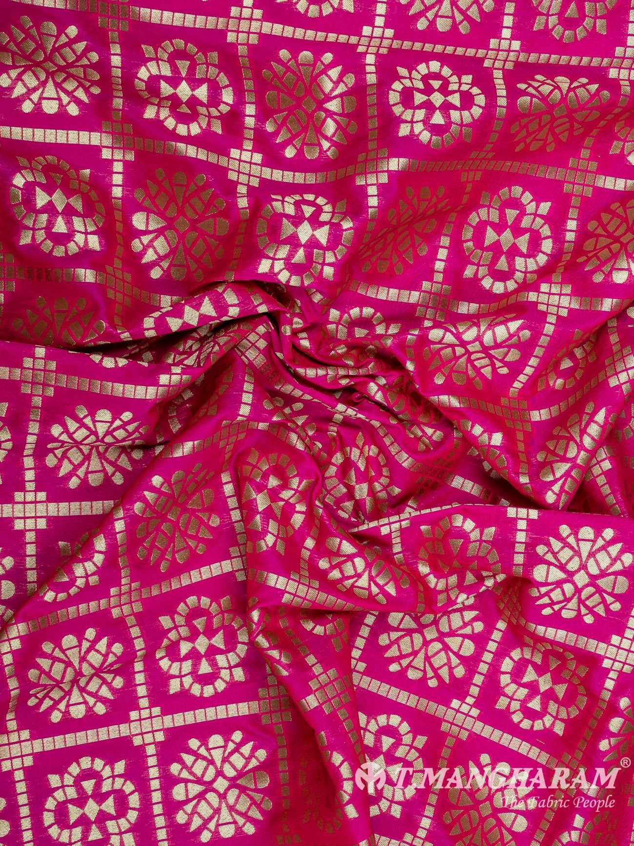 Pink Banaras Fabric - EC9458 view-4