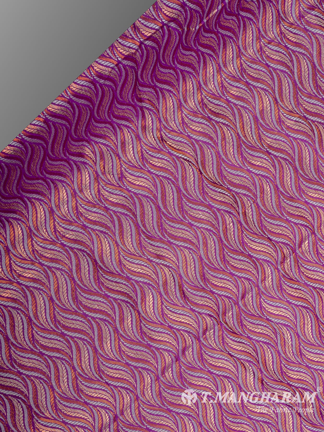 Multicolor Semi Banaras Fabric - EB6697 view-2