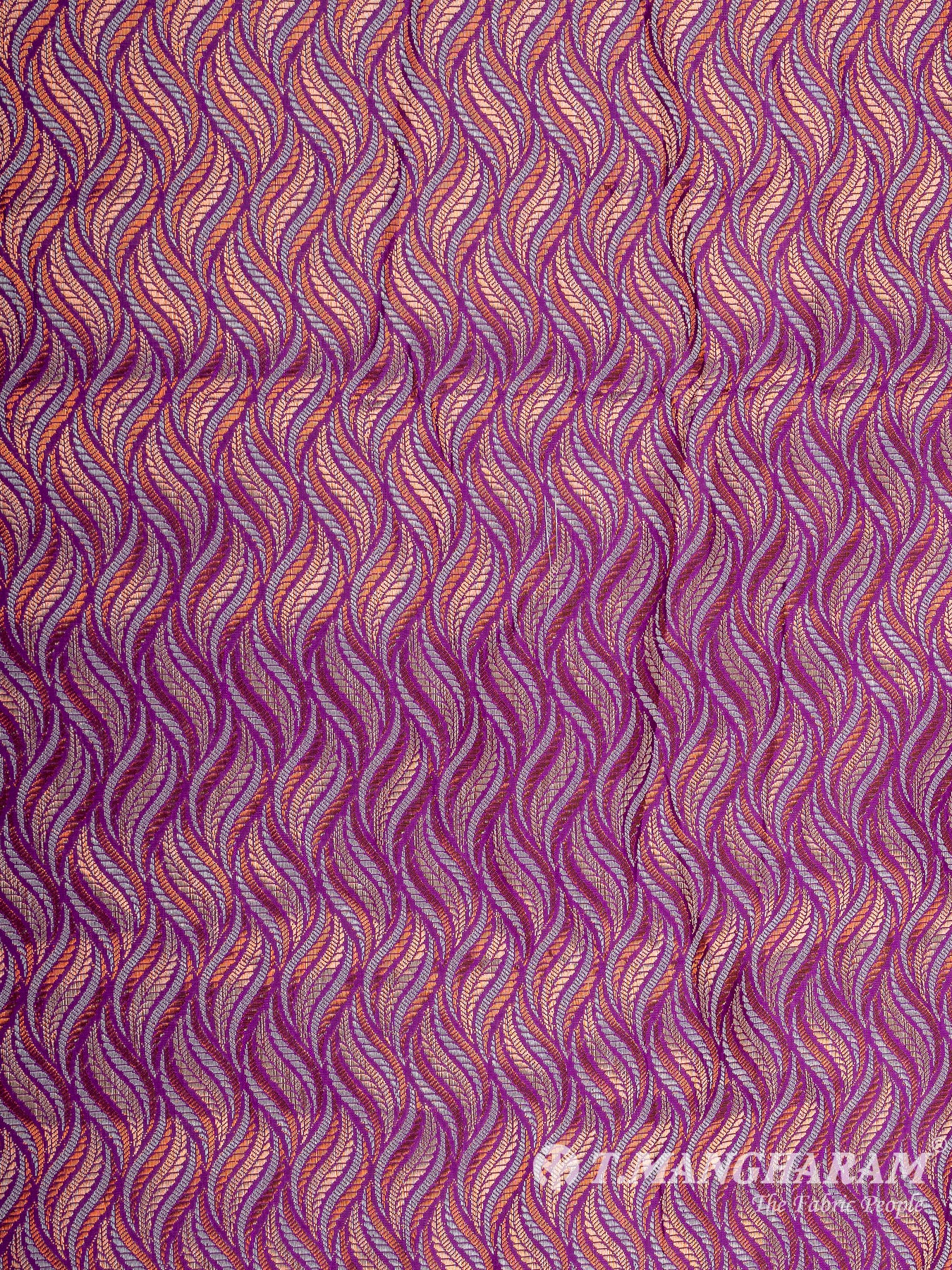 Multicolor Semi Banaras Fabric - EB6697 view-3