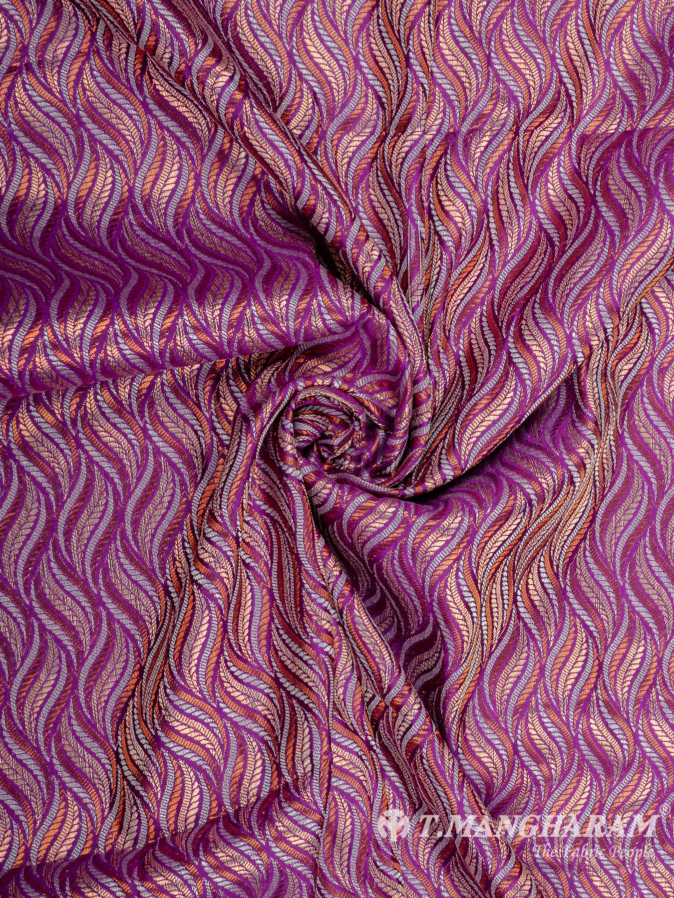 Multicolor Semi Banaras Fabric - EB6697 view-1