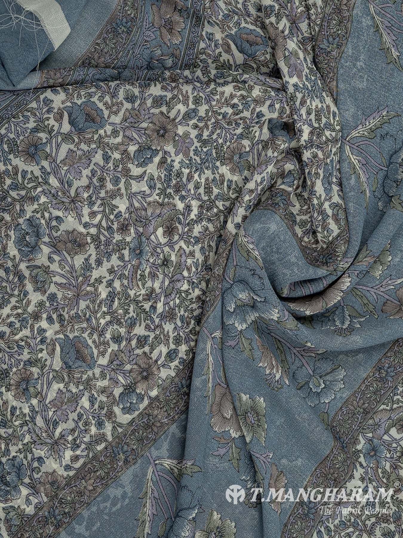 Multicolor Crepe Chudidhar Fabric Set - EH1674 view-3