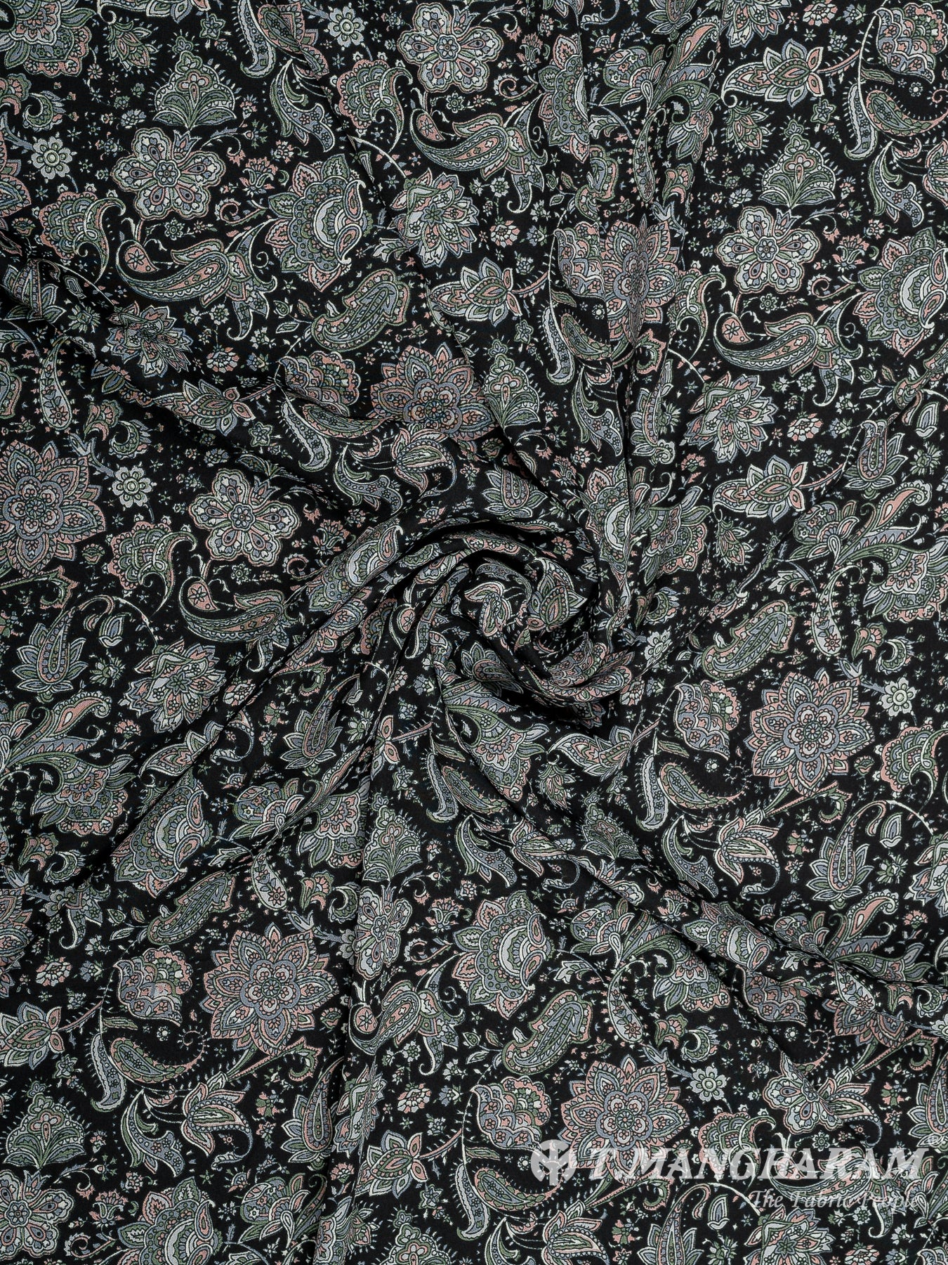Black Crepe Fabric - EC8926 view-1