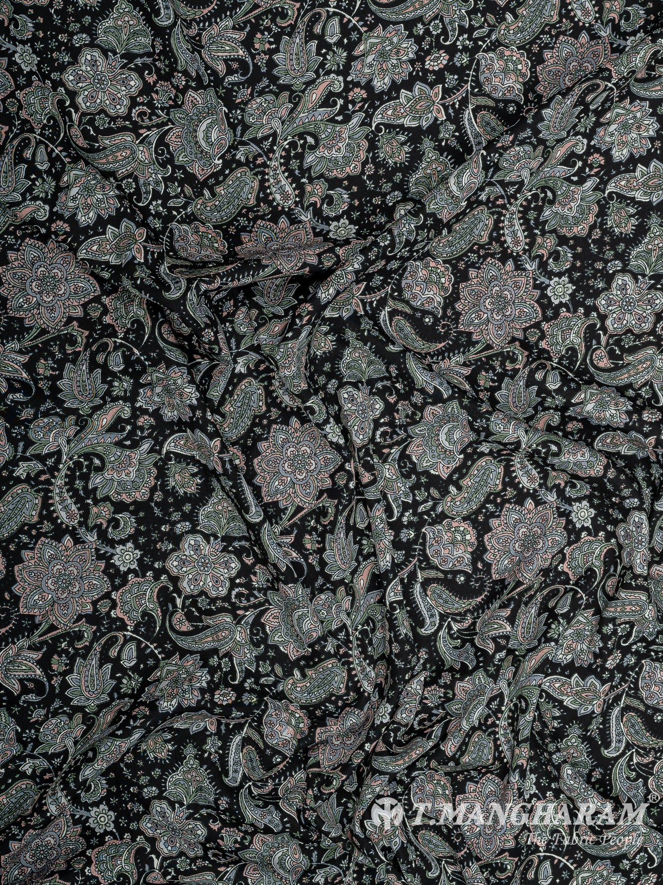 Black Crepe Fabric - EC8926 view-4