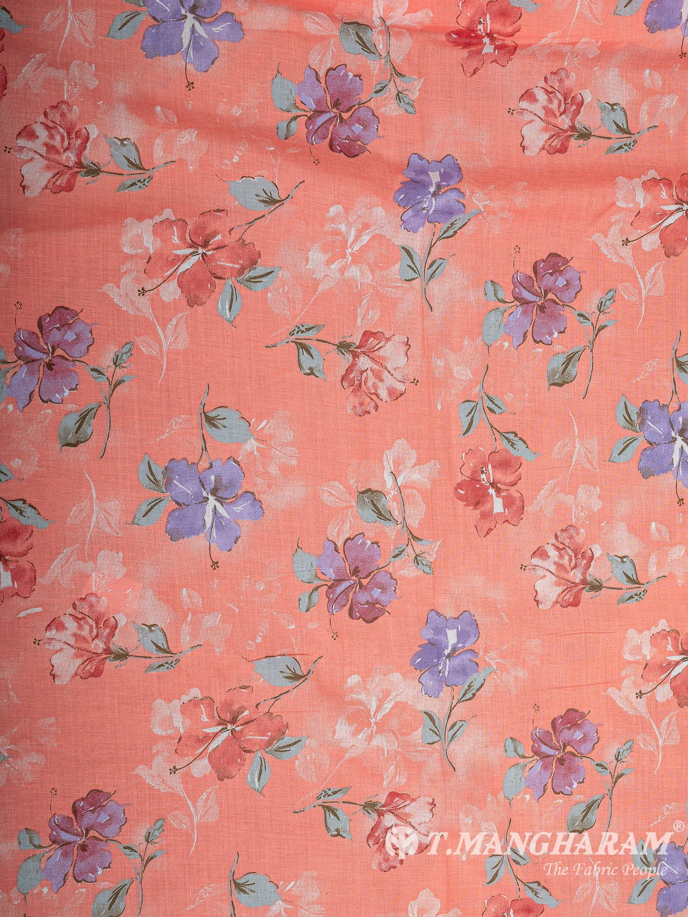 Peach Cotton Fabric - EB7883 view-3