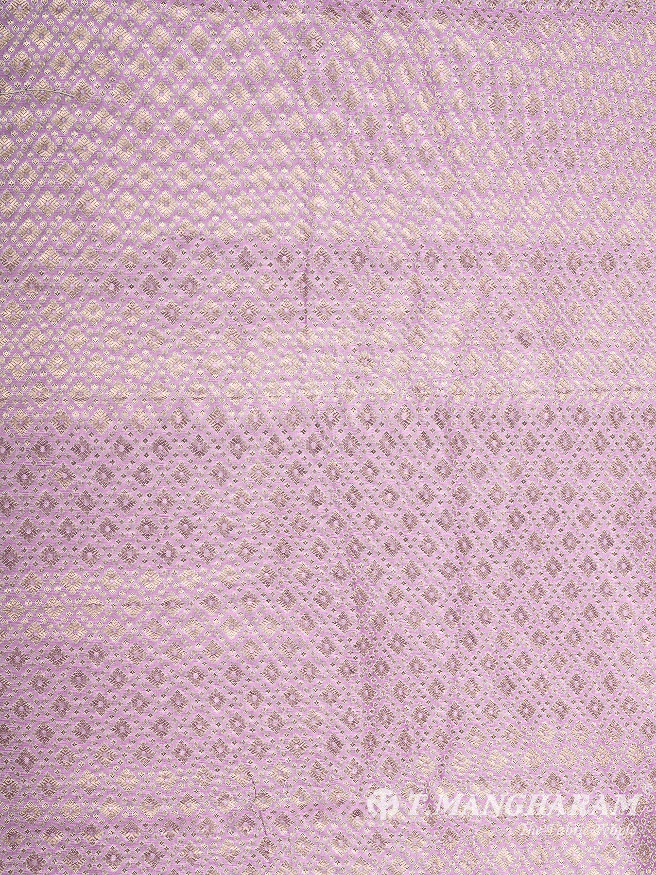 Pink Semi Banaras Fabric - EB6714 view-3