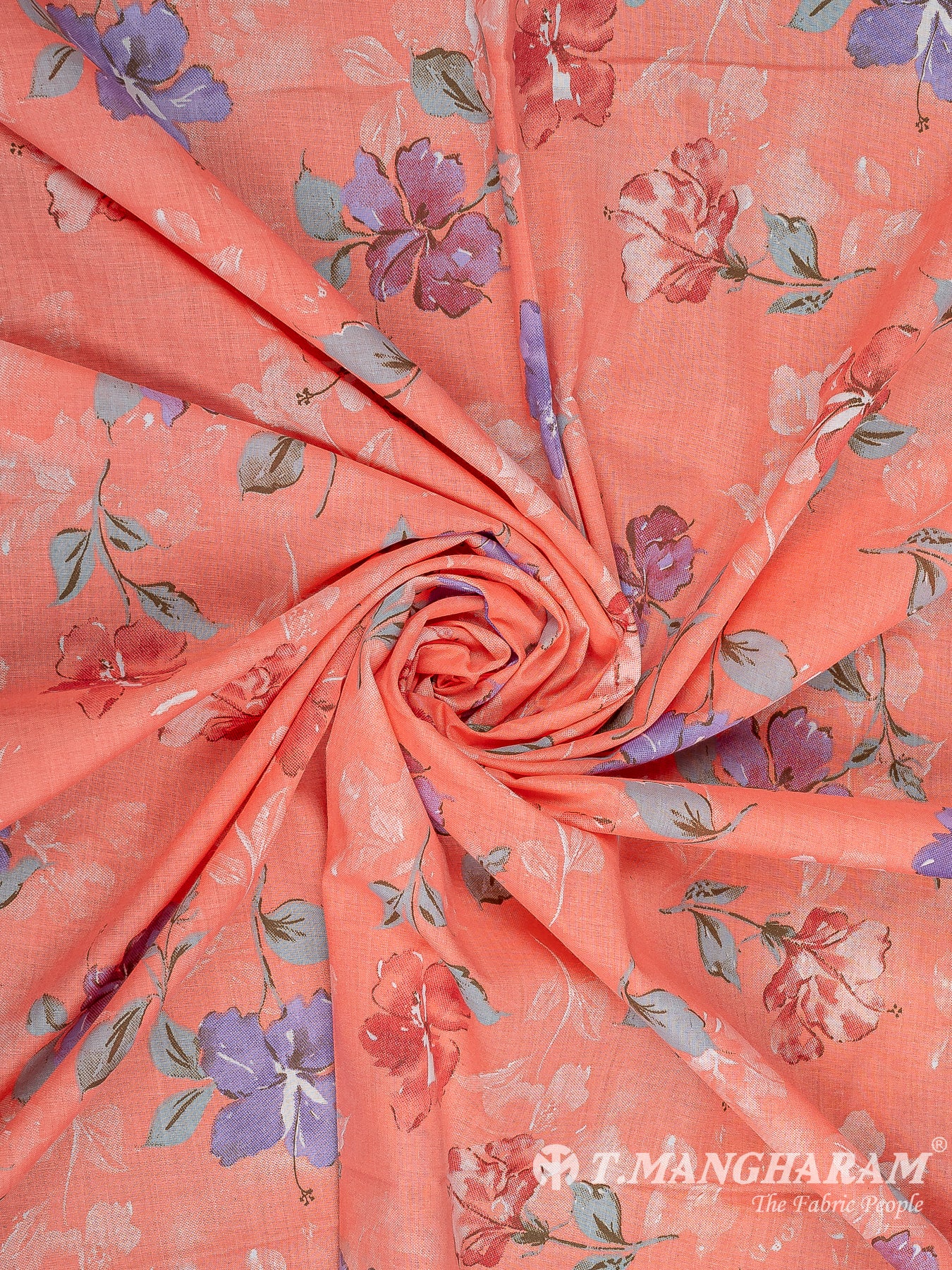 Peach Cotton Fabric - EB7883 view-1