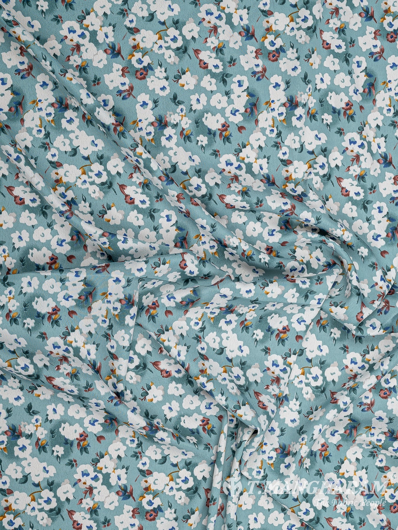 Blue Crepe Fabric - EB6871 view-4