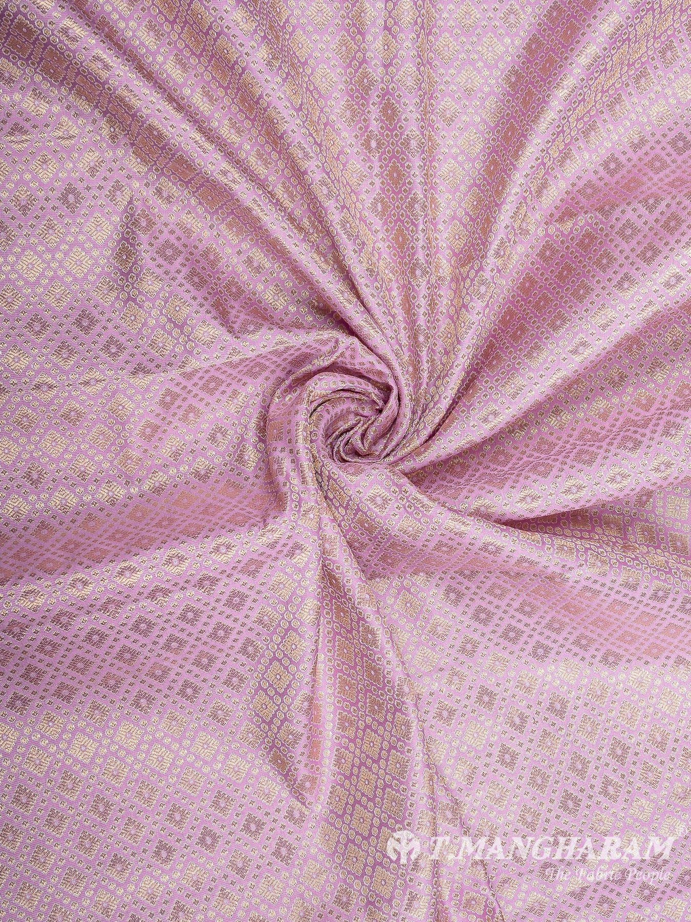 Pink Semi Banaras Fabric - EB6714 view-1