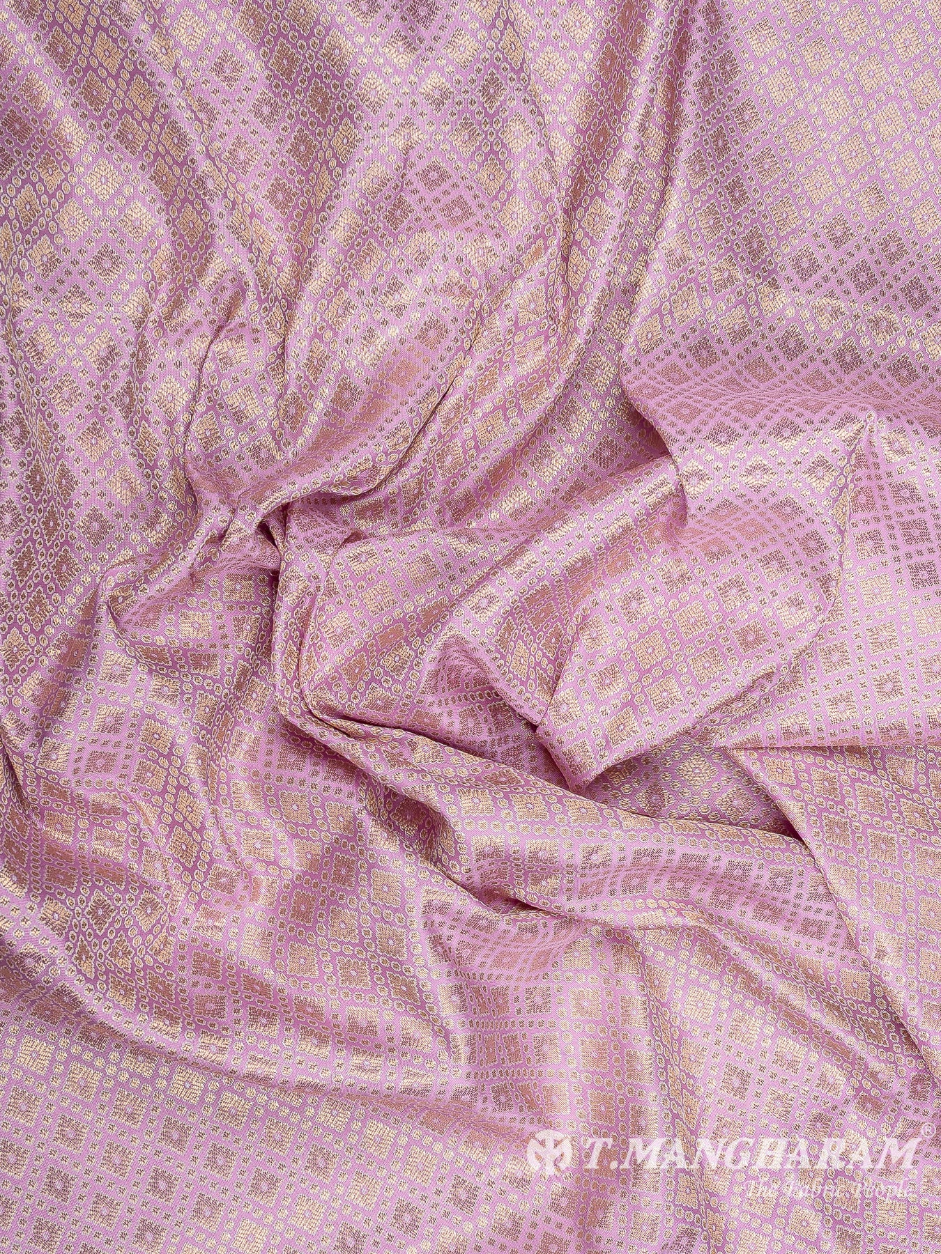 Pink Semi Banaras Fabric - EB6714 view-4