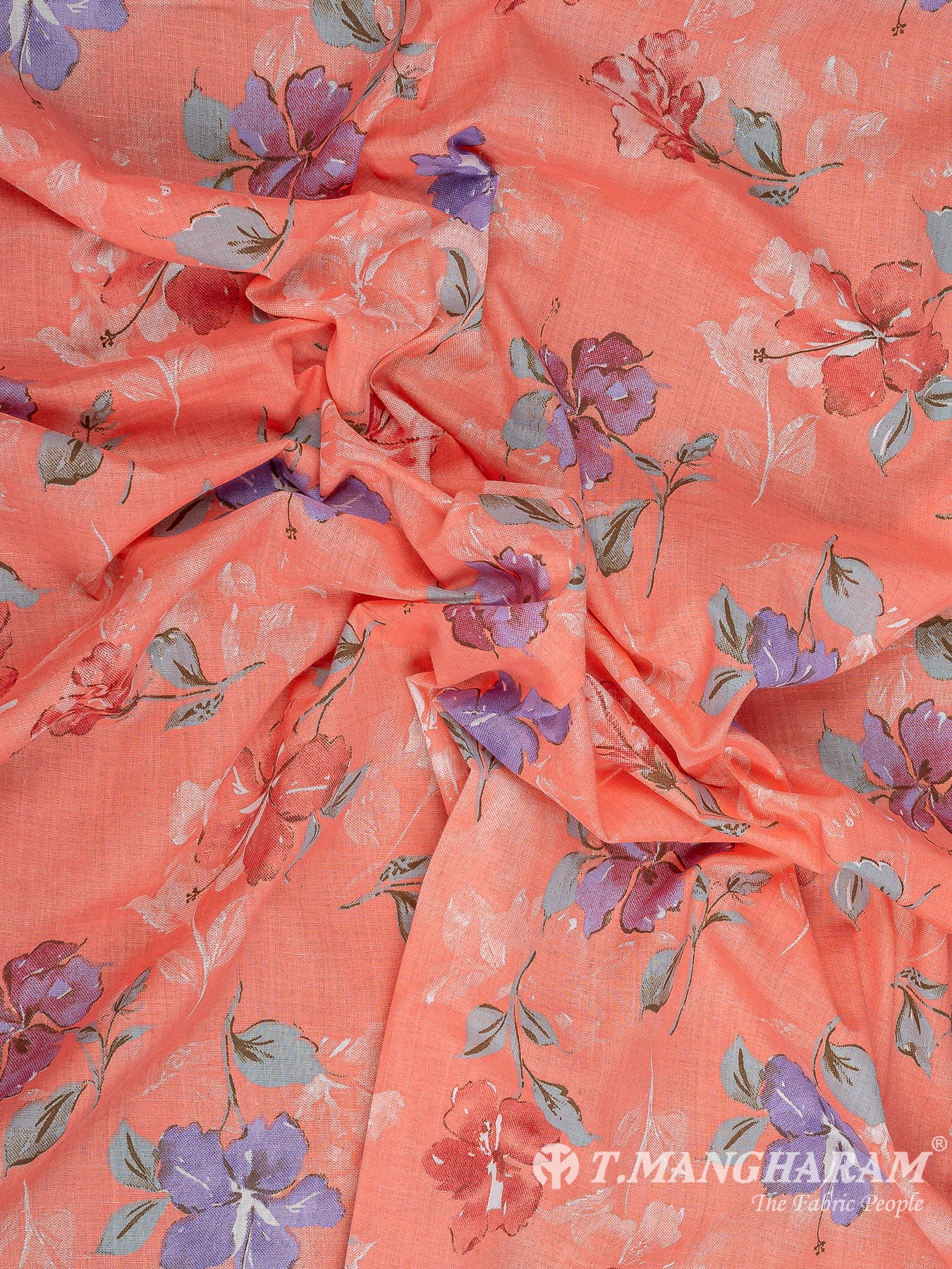 Peach Cotton Fabric - EB7883 view-4