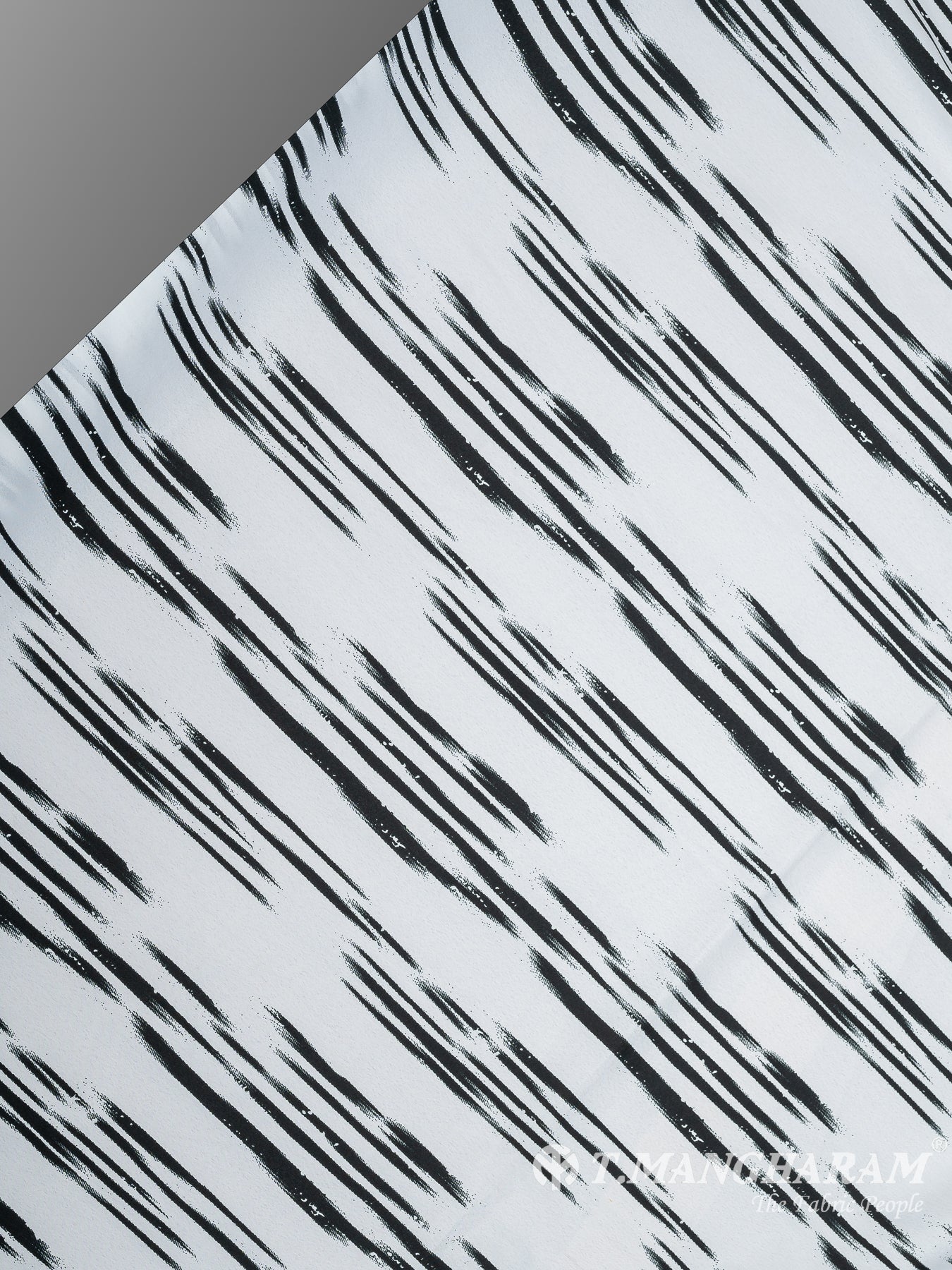 White Crepe Fabric - EC8929 view-2