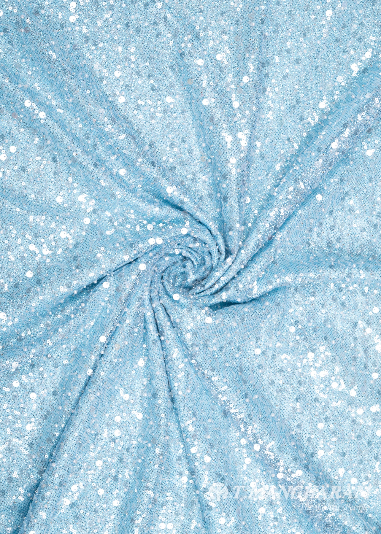 Blue Fancy Net Fabric - EB6164 view-1