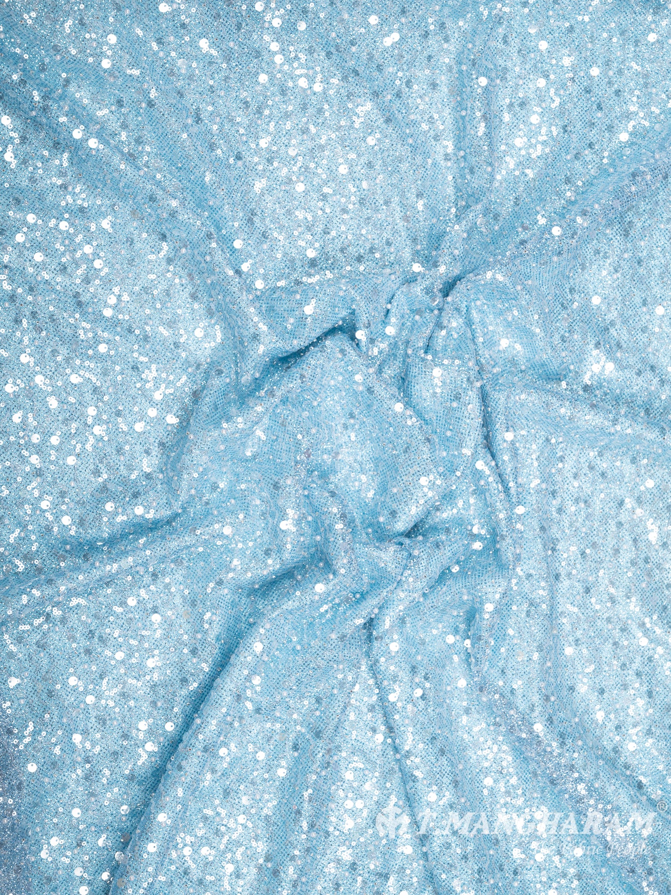 Blue Fancy Net Fabric - EB6164 view-4