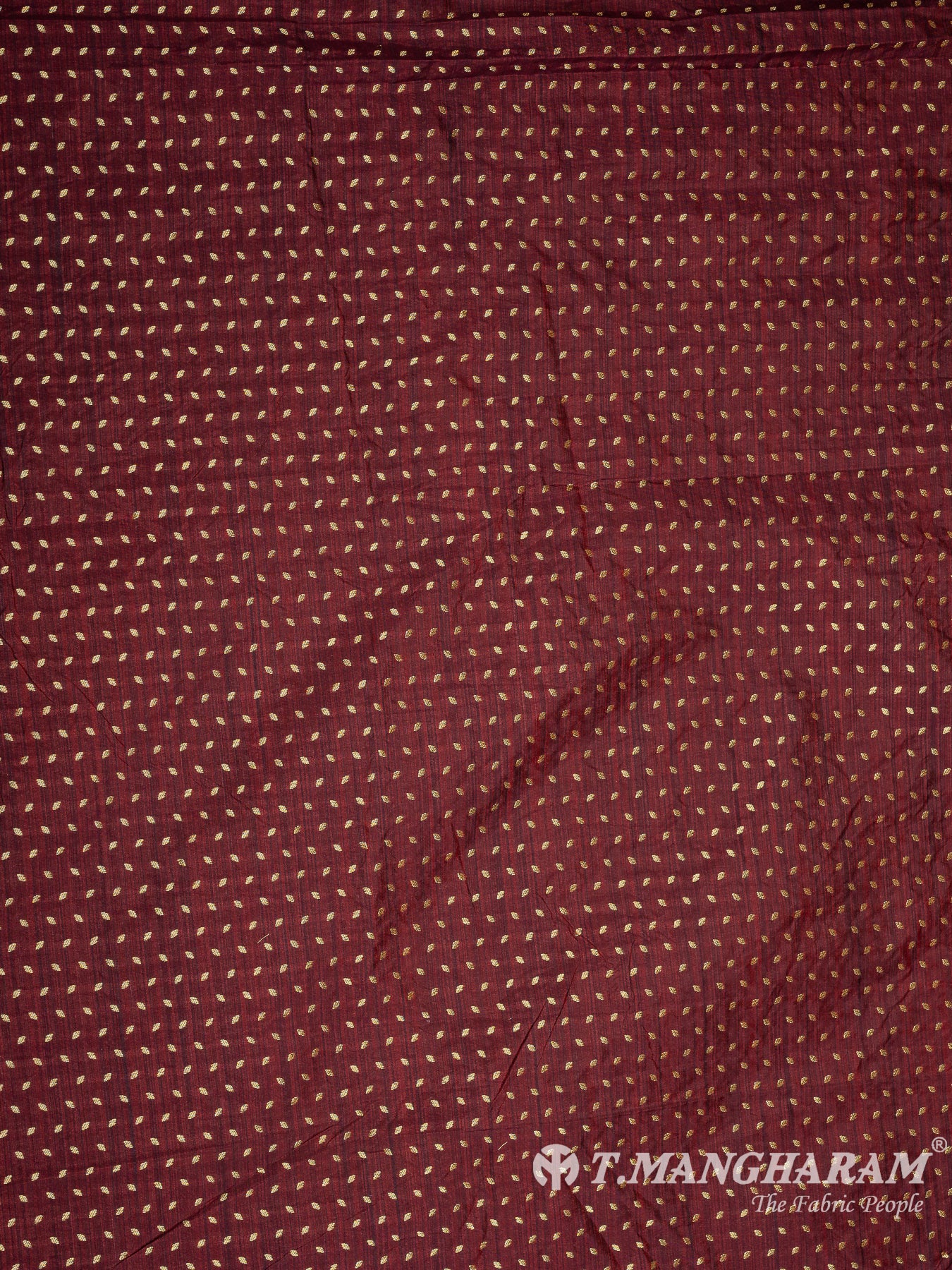 Brown Semi Banaras Fabric - EC10096 view-3