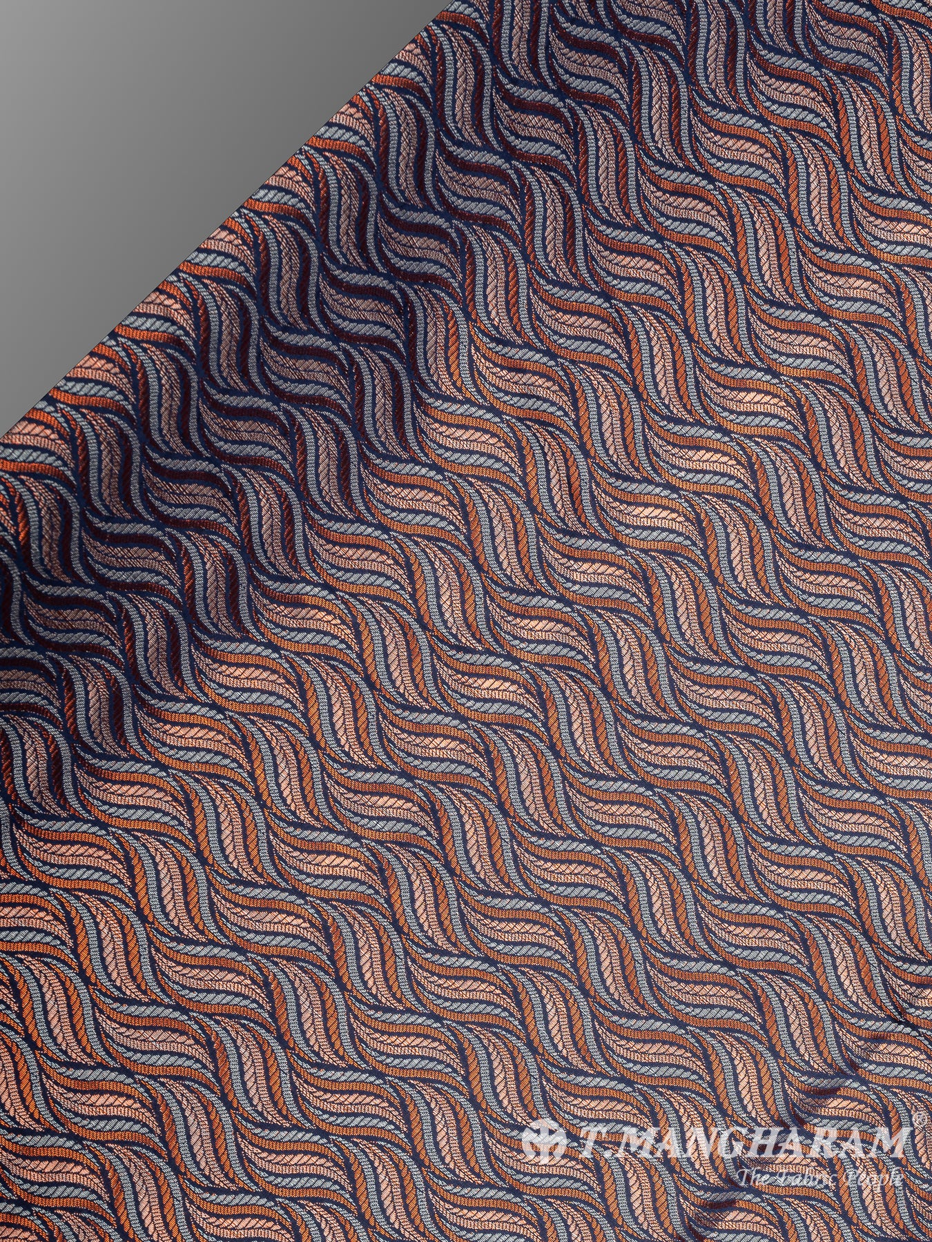 Multicolor Semi Banaras Fabric - EB6706 view-2