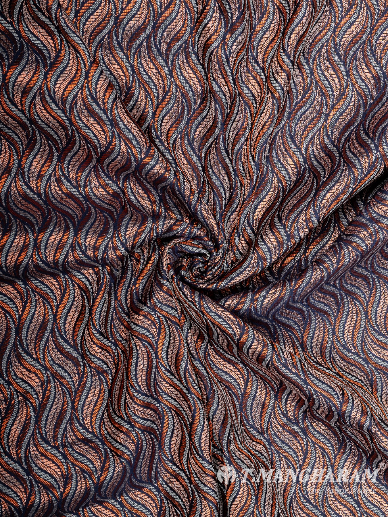 Multicolor Semi Banaras Fabric - EB6706 view-1