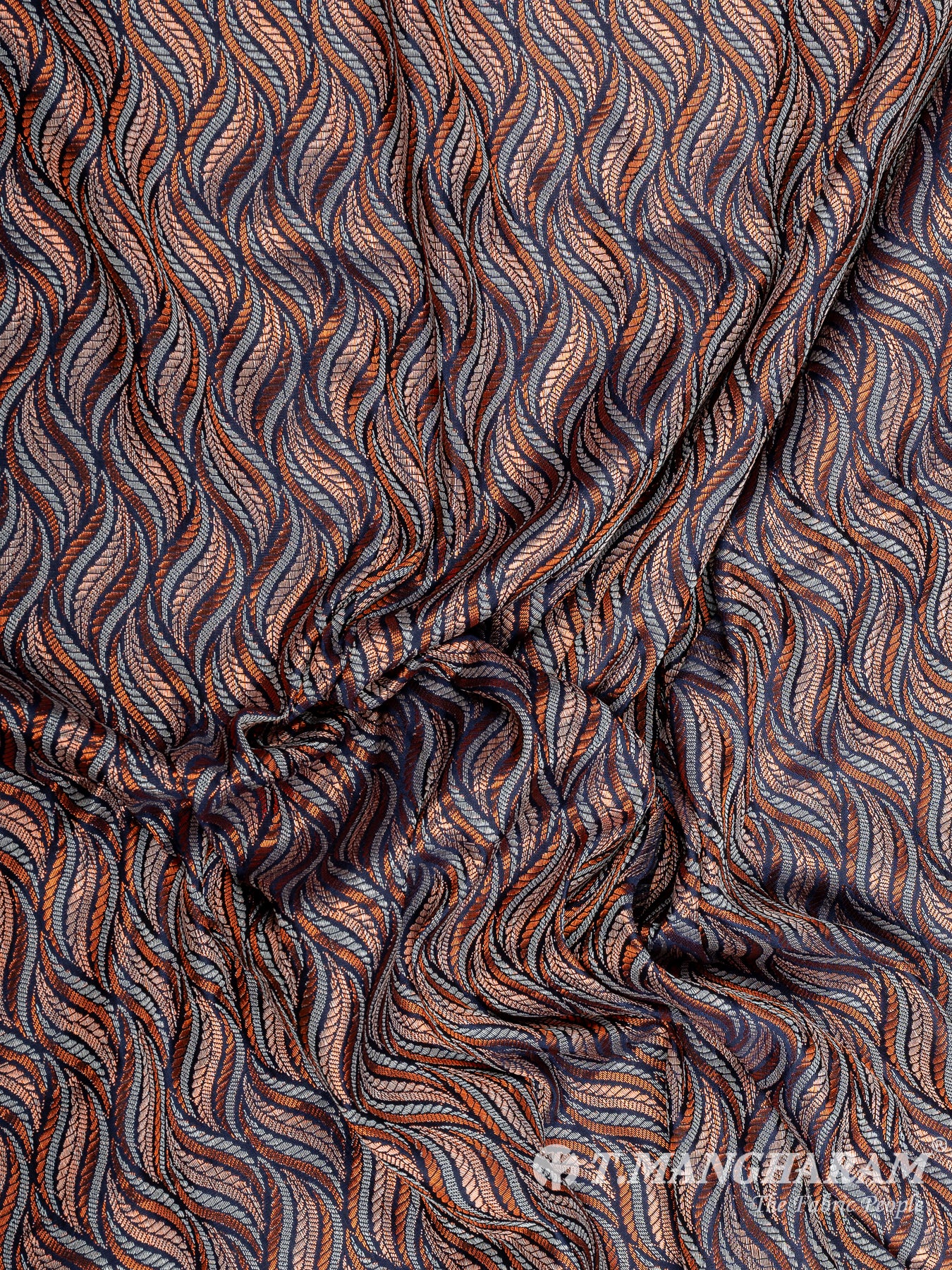 Multicolor Semi Banaras Fabric - EB6706 view-4