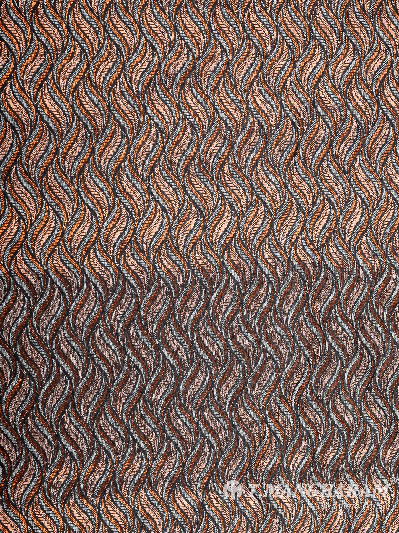 Multicolor Semi Banaras Fabric - EB6705 view-3