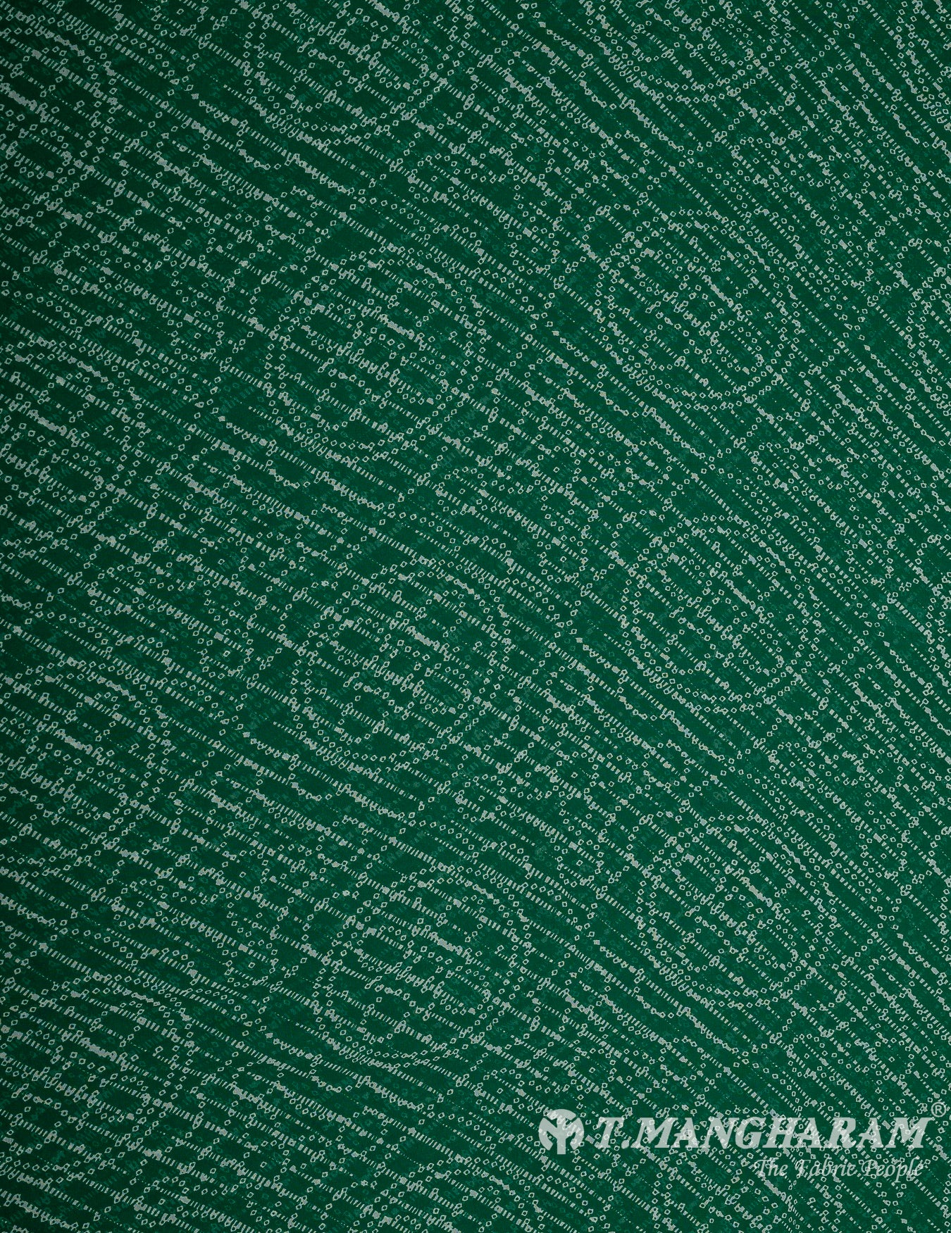 Green Georgette Fabric - EC9852 view-3