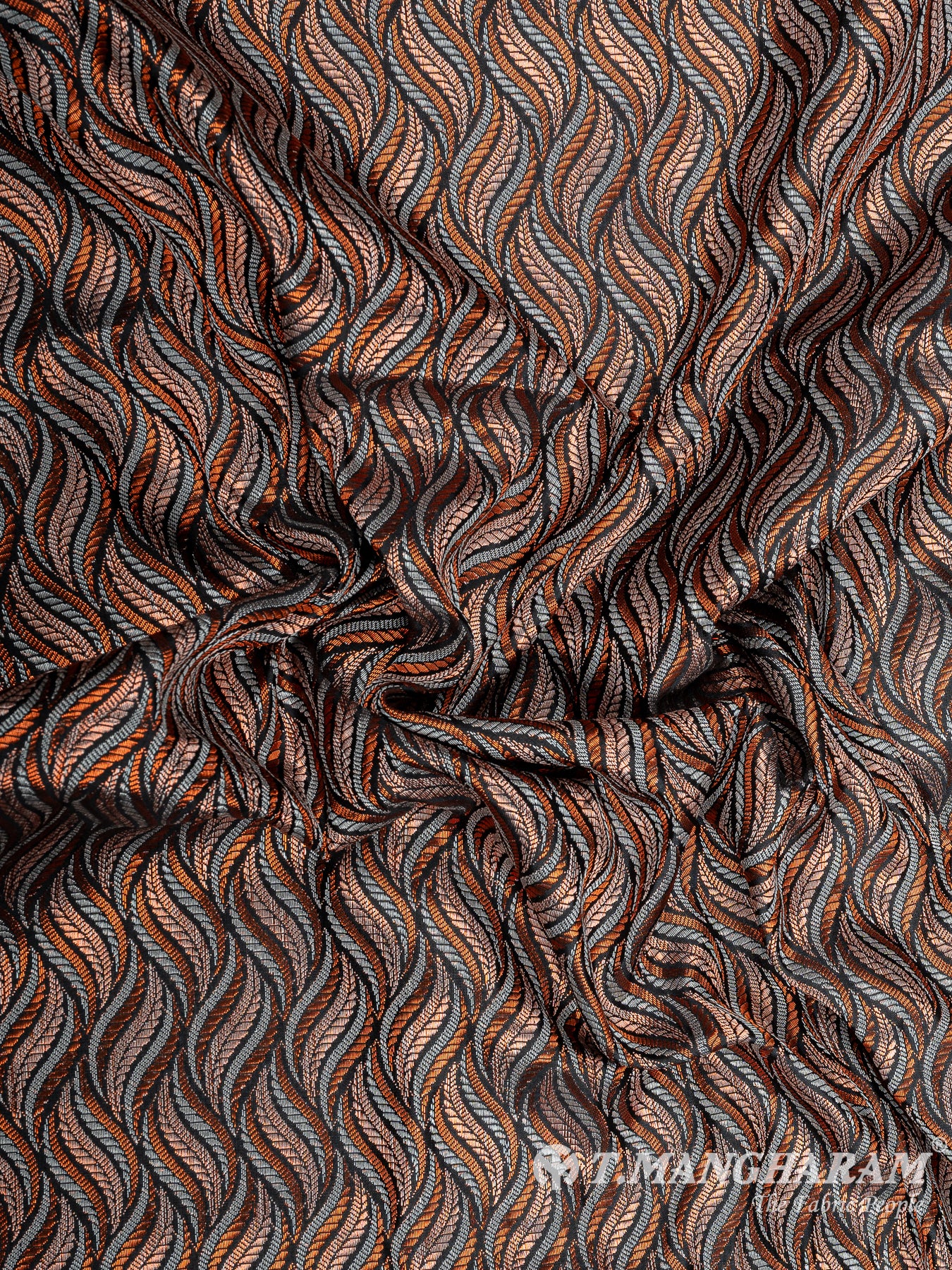 Multicolor Semi Banaras Fabric - EB6705 view-4