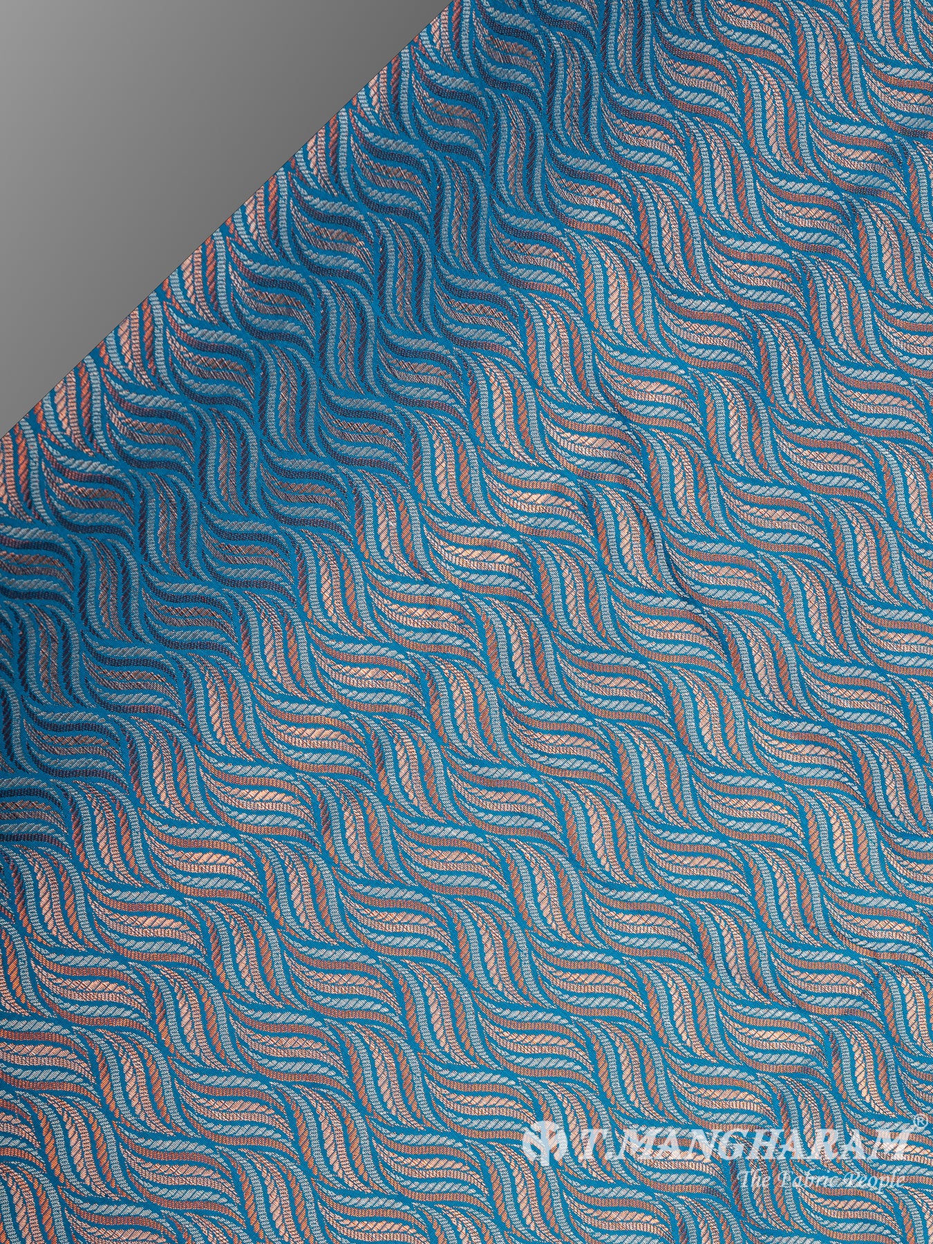 Multicolor Semi Banaras Fabric - EB6701 view-2