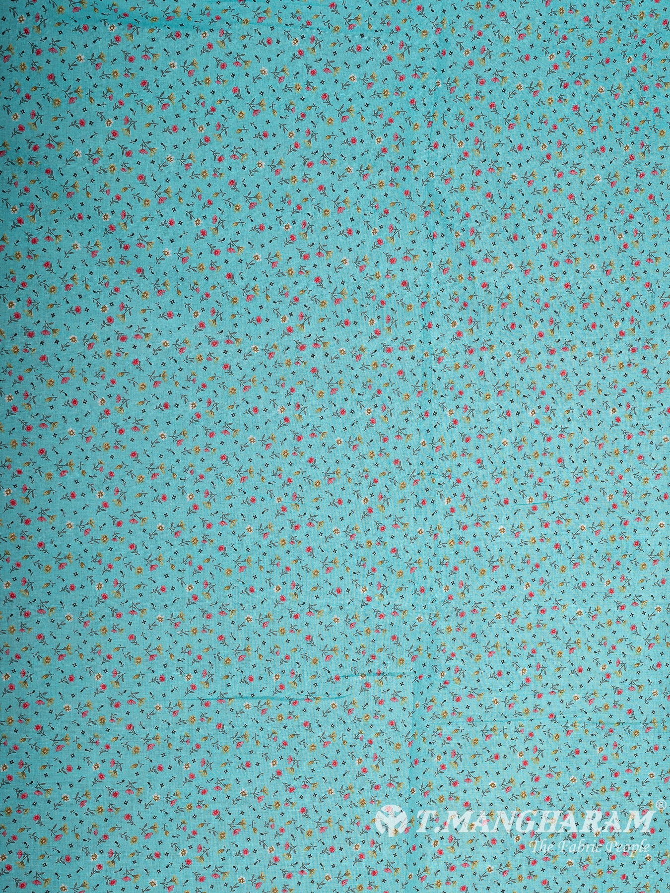 Blue Cotton Fabric - EB7887 view-3